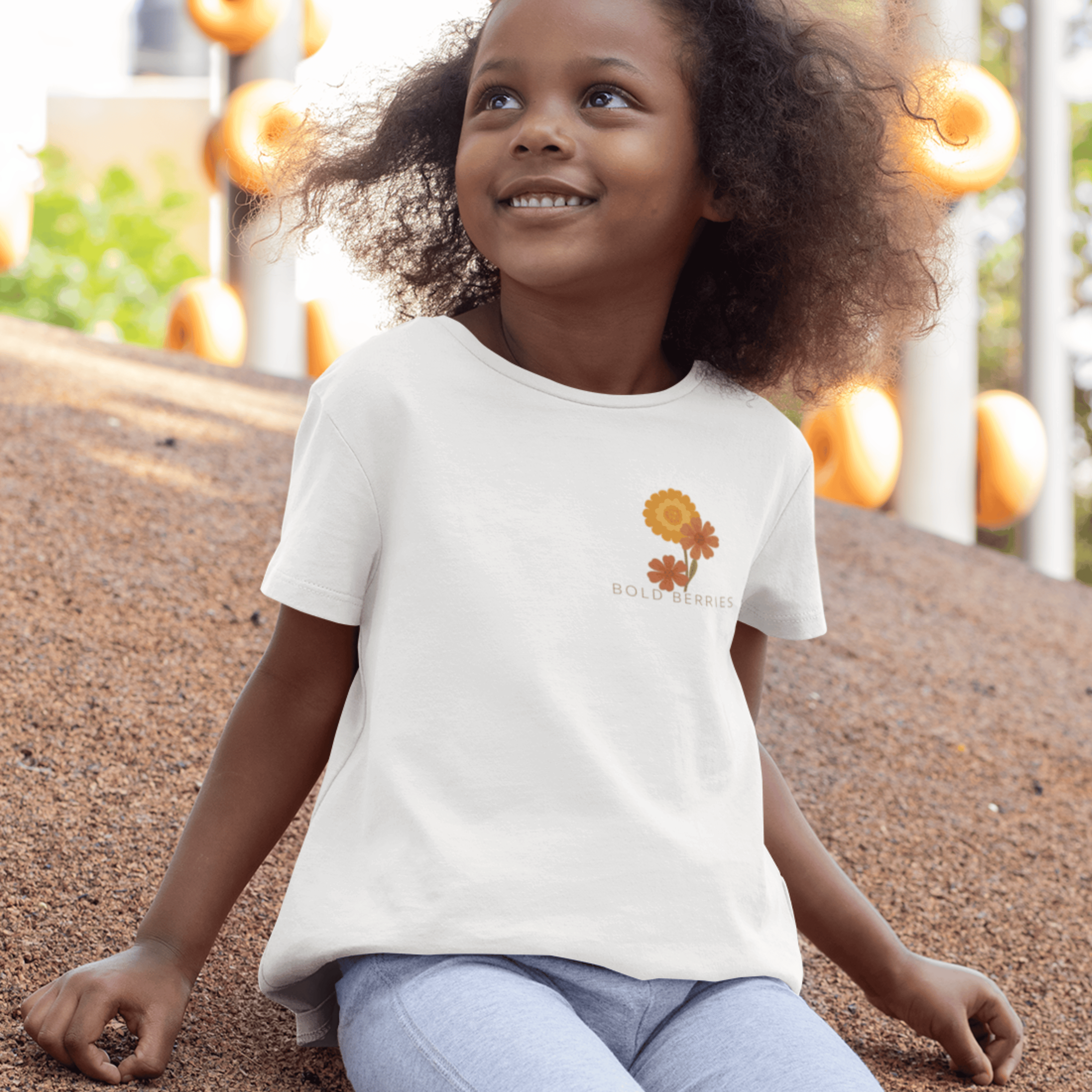 Warm Soul Bright Spirit - October – Marigold & Cosmos - Kids T-shirt
