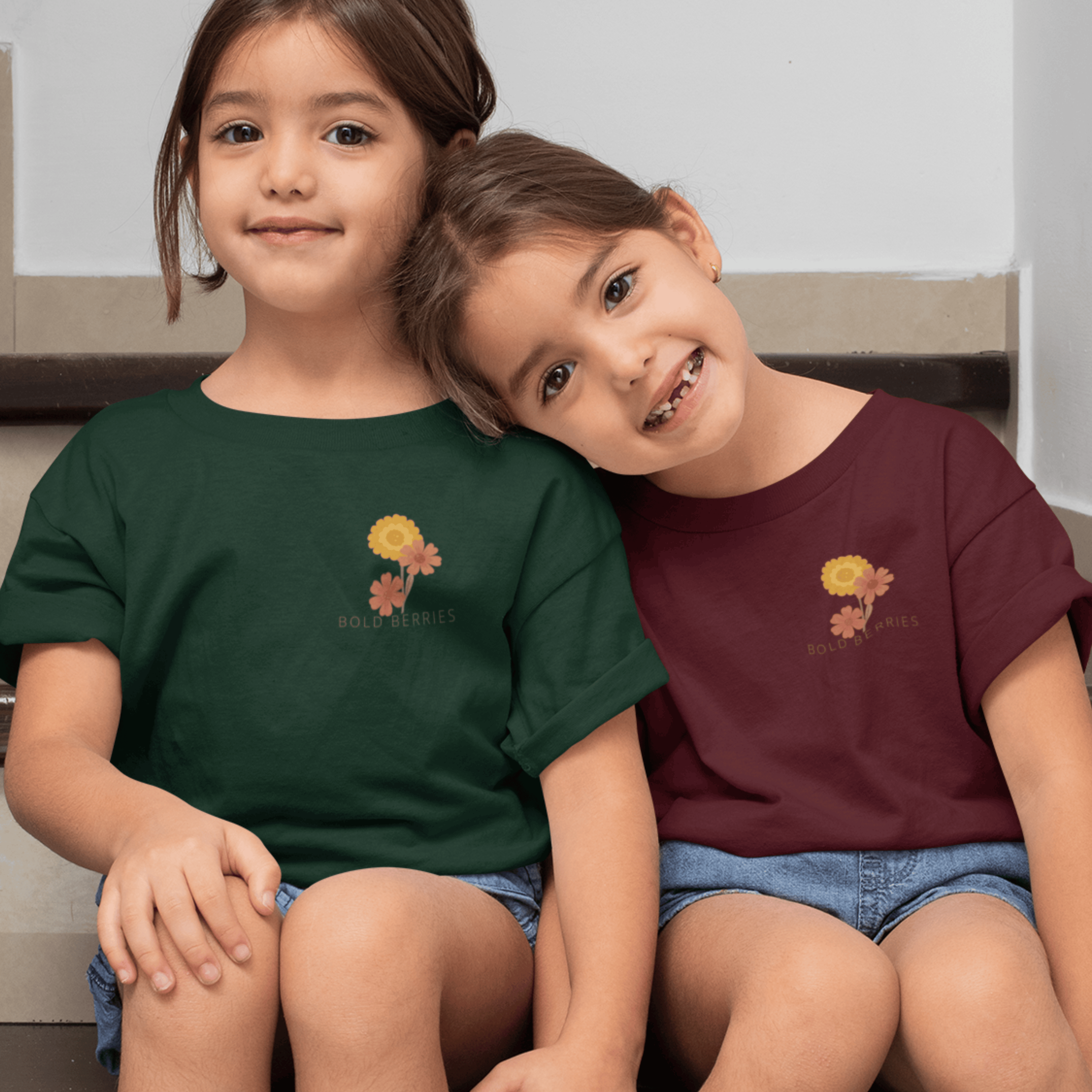 Warm Soul Bright Spirit - October – Marigold & Cosmos - Kids T-shirt