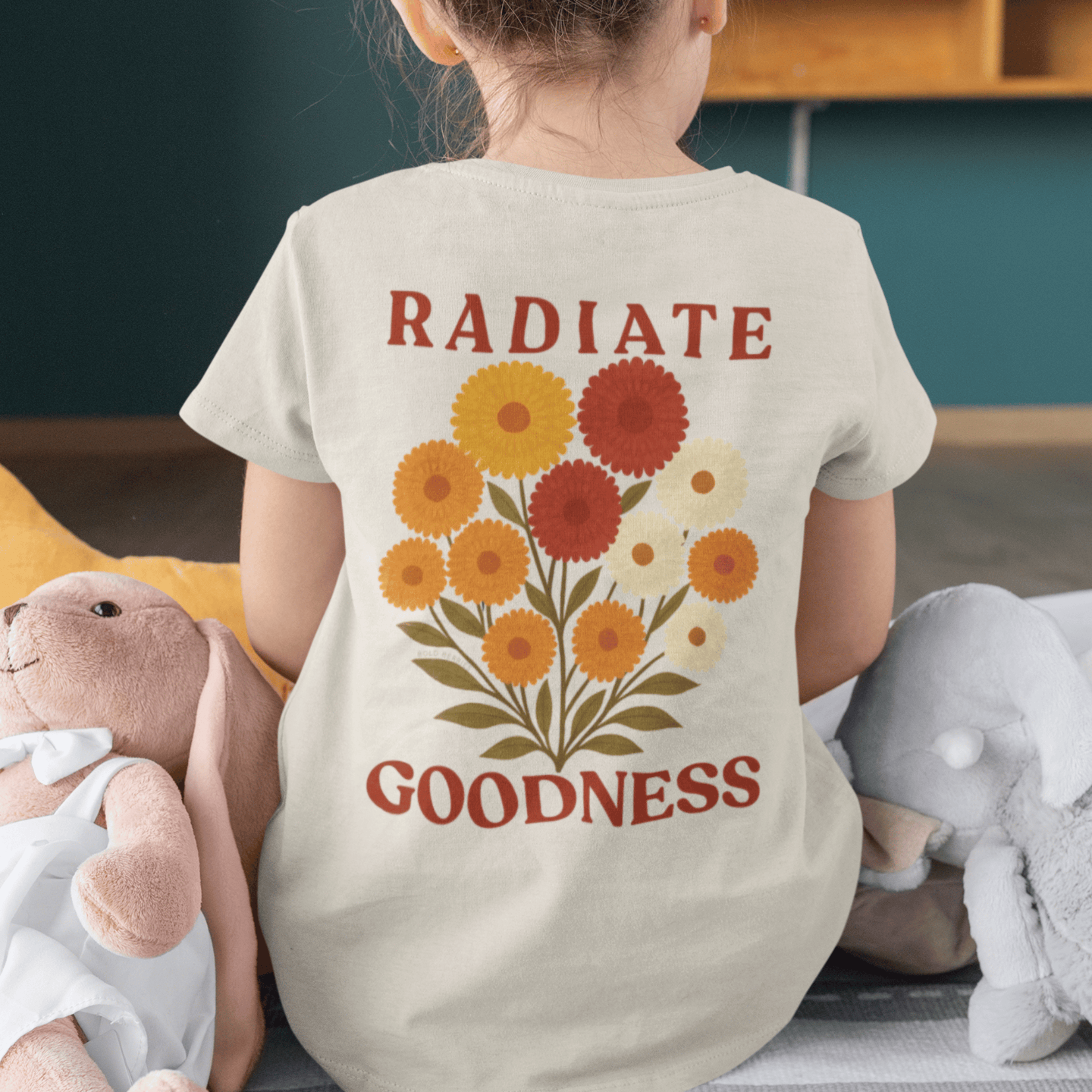 Radiate Goodness - November – Chrysanthemum - Kids T-shirt