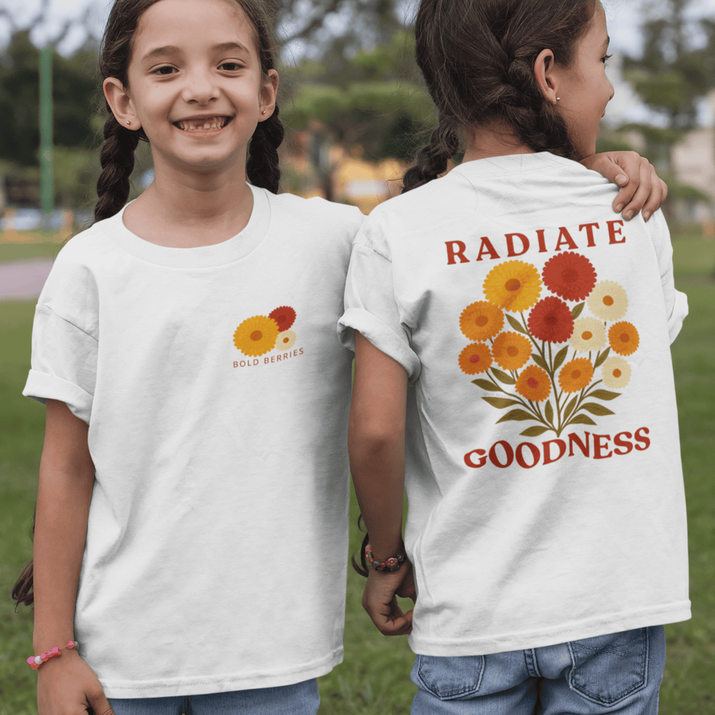 Radiate Goodness - November – Chrysanthemum - Kids T-shirt