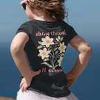 Shine Through All Seasons - December – Narcissus (Paperwhite) & Holly - Kids T-shirt