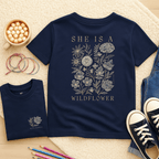 She Is a Wildflower - Kids T-shirt