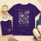 She Is a Wildflower - Kids T-shirt