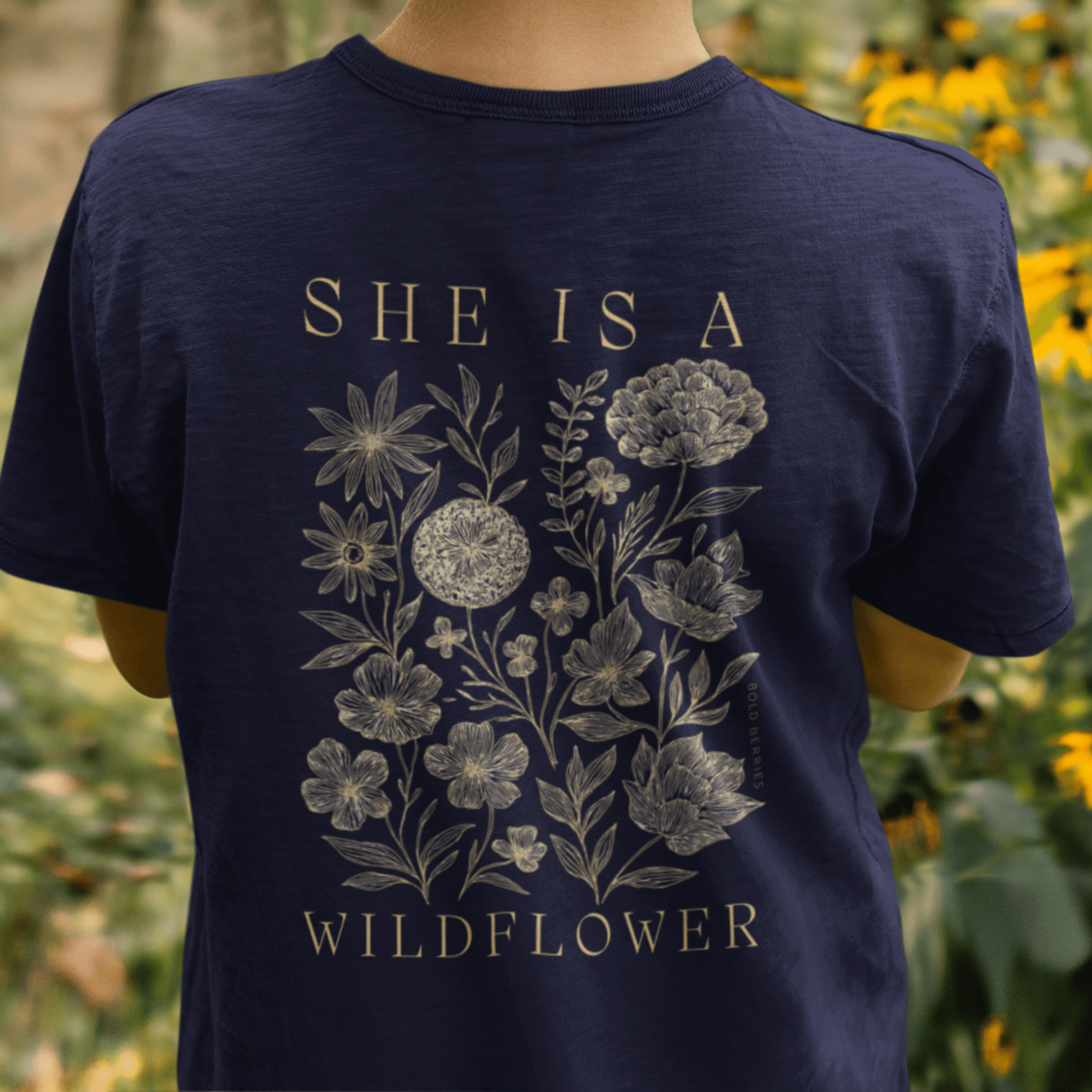 She Is a Wildflower - Kids T-shirt