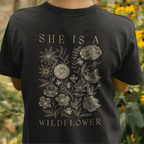 She Is a Wildflower - Kids T-shirt