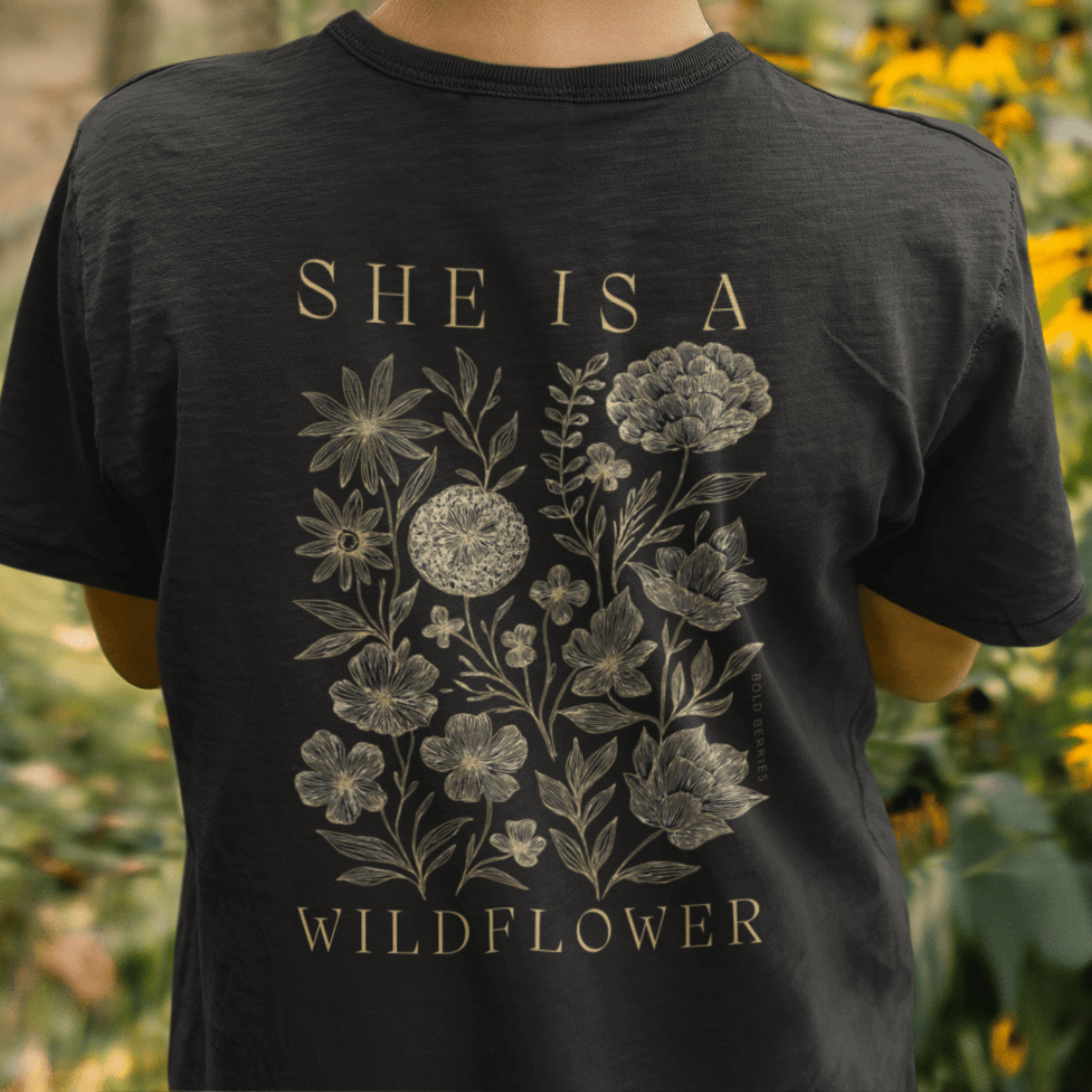 She Is a Wildflower - Kids T-shirt