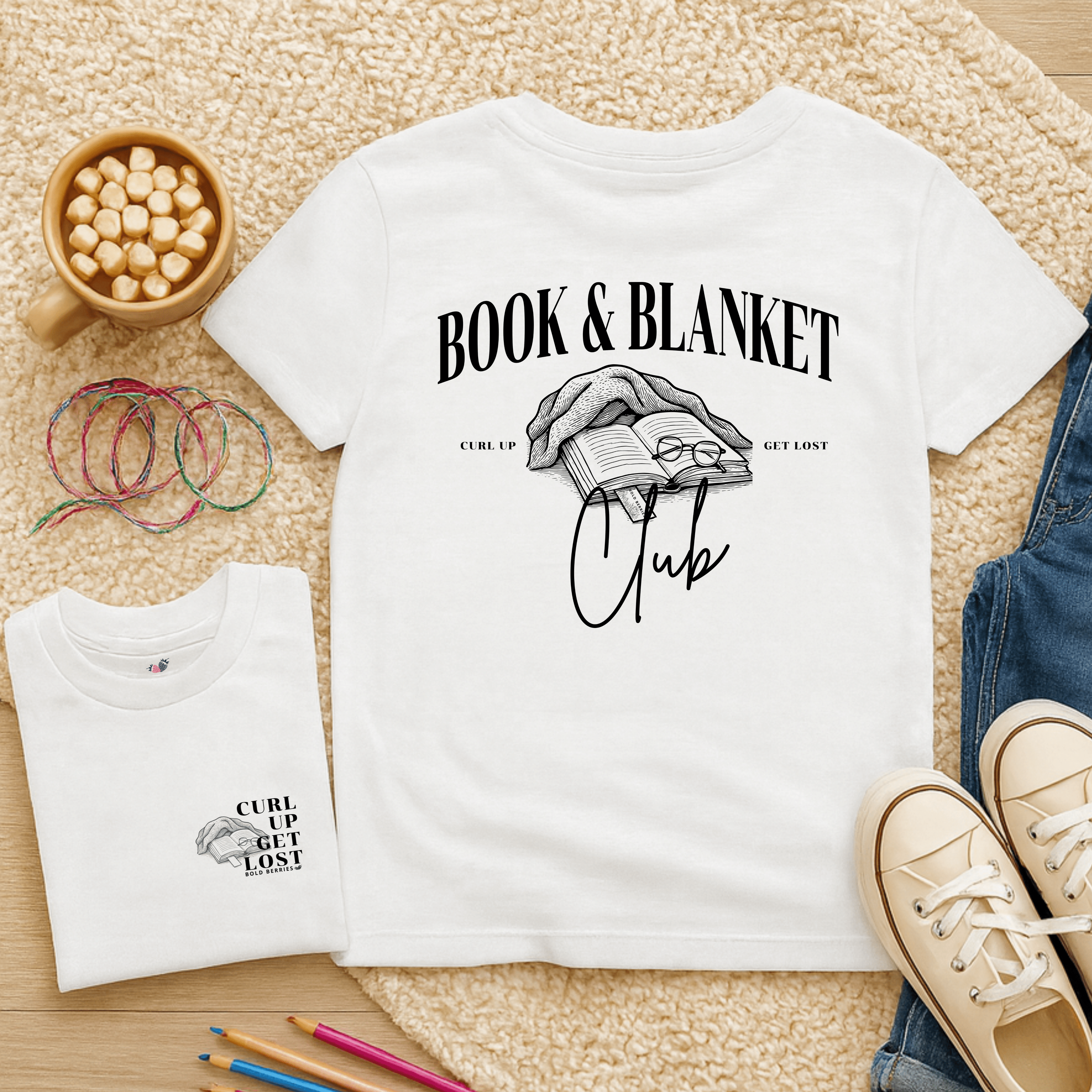 Book & Blanket Club - Kids T-shirt