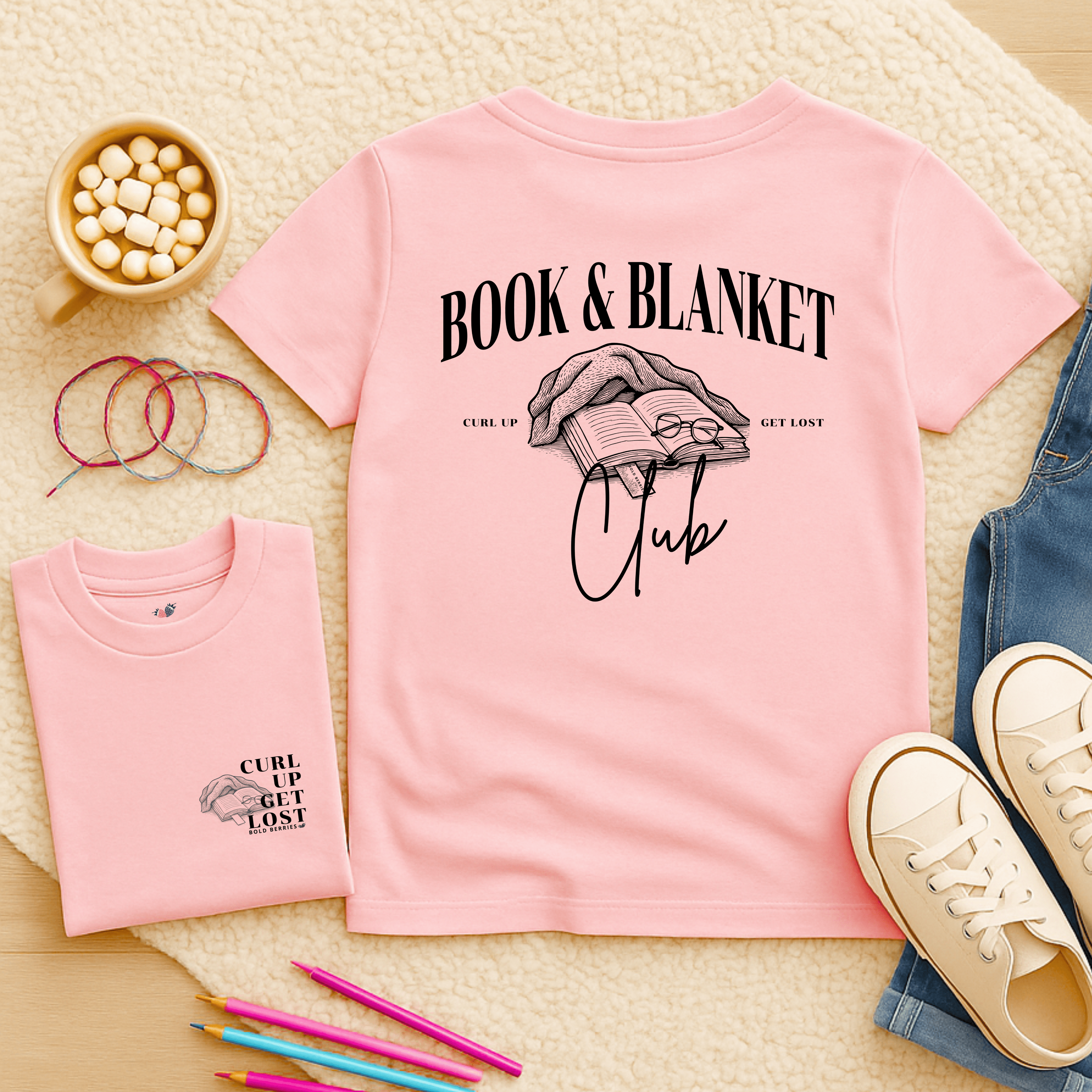 Book & Blanket Club - Kids T-shirt