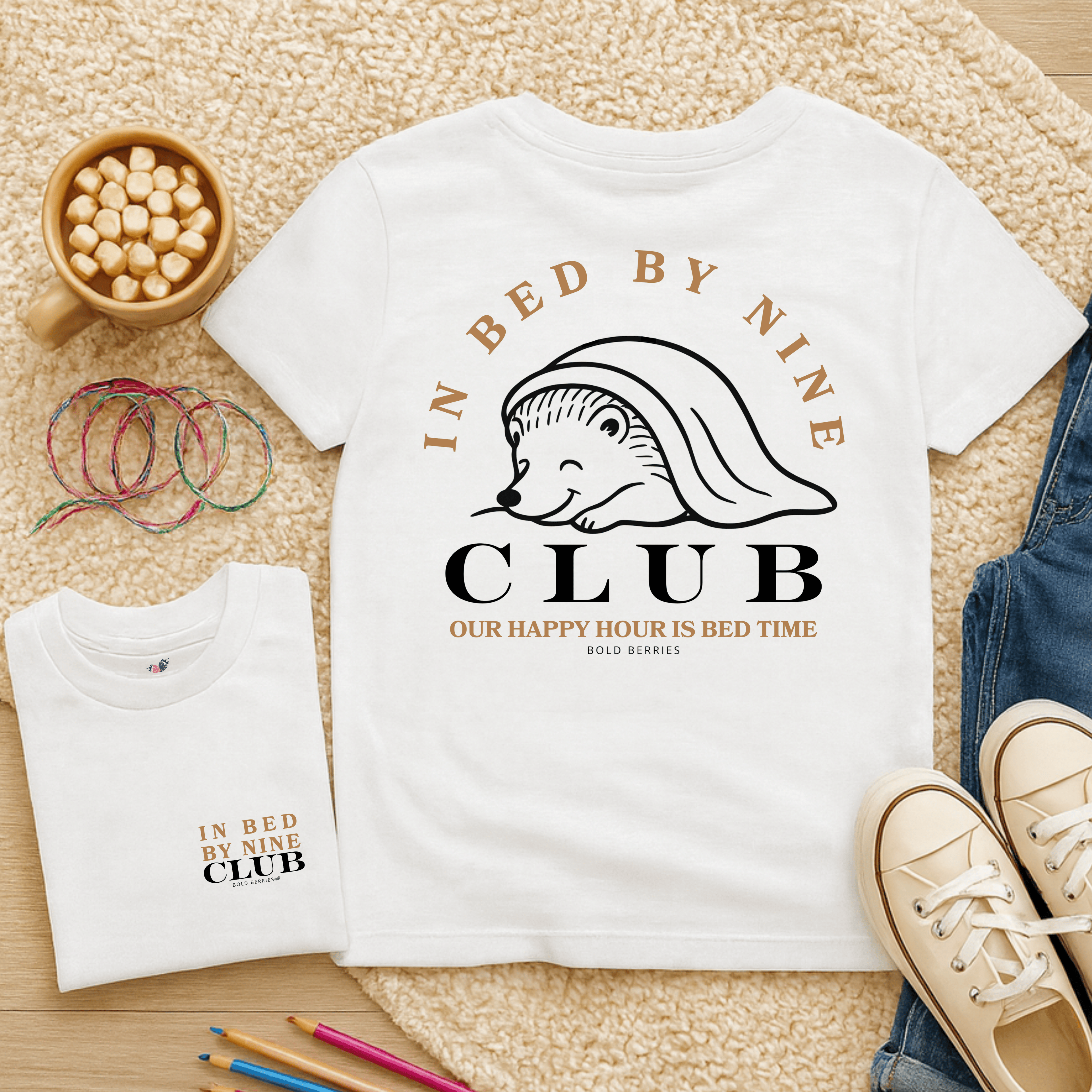 In Bed By Nine Club - Kids T-shirt