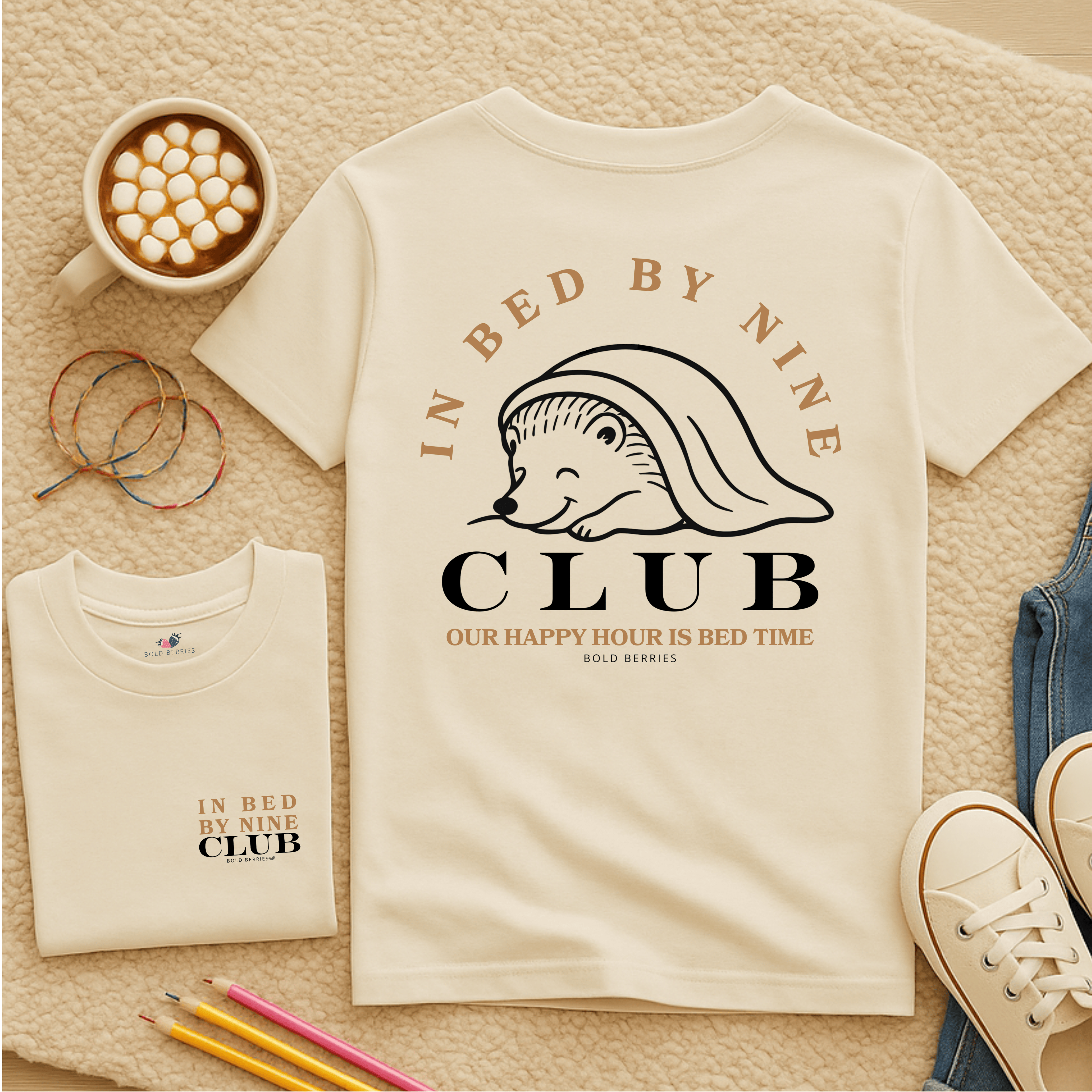 In Bed By Nine Club - Kids T-shirt