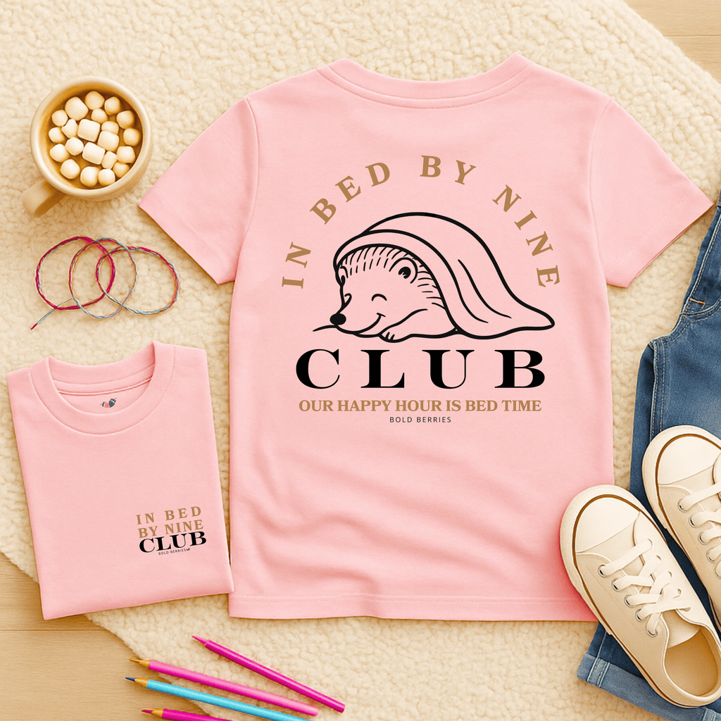 In Bed By Nine Club - Kids T-shirt