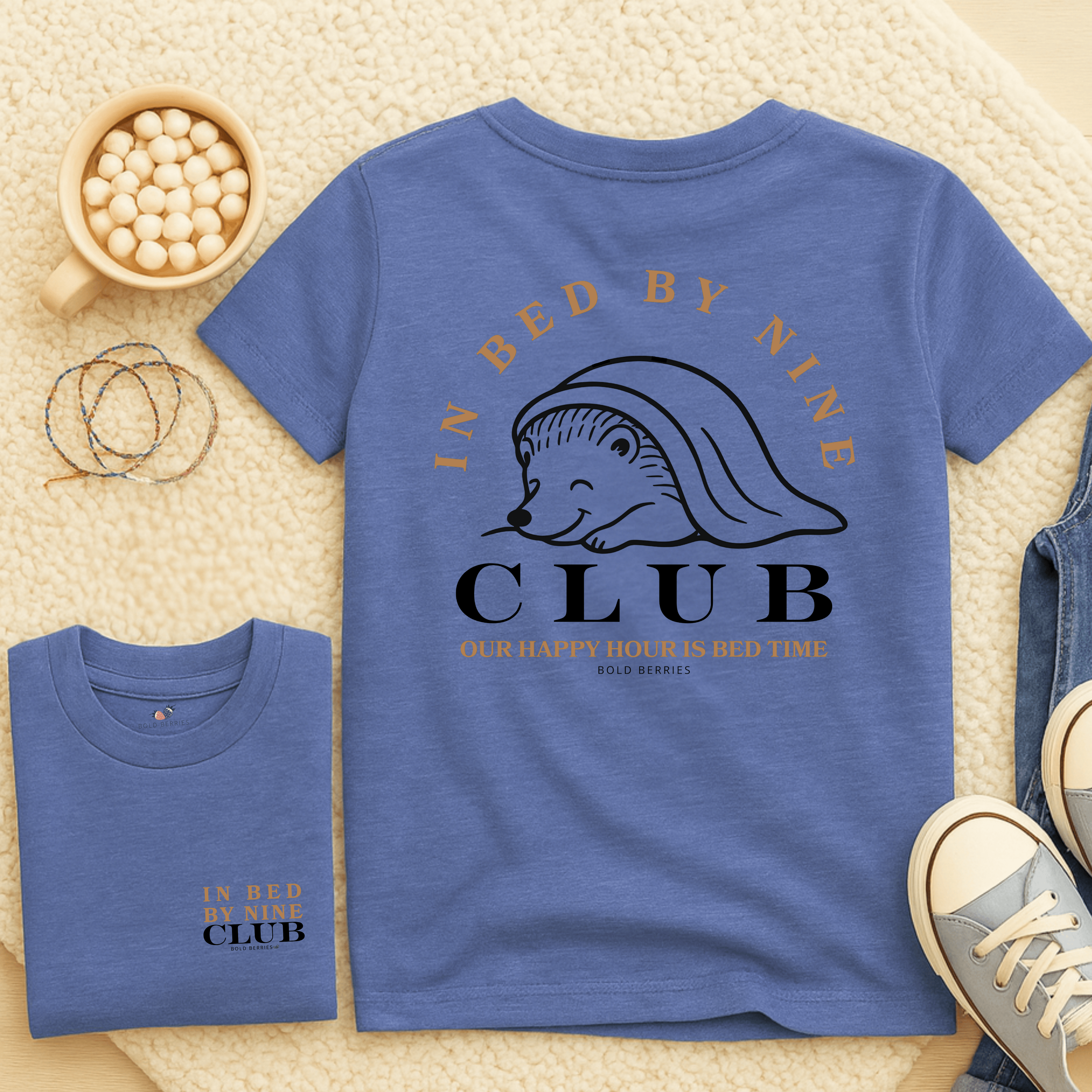 In Bed By Nine Club - Kids T-shirt