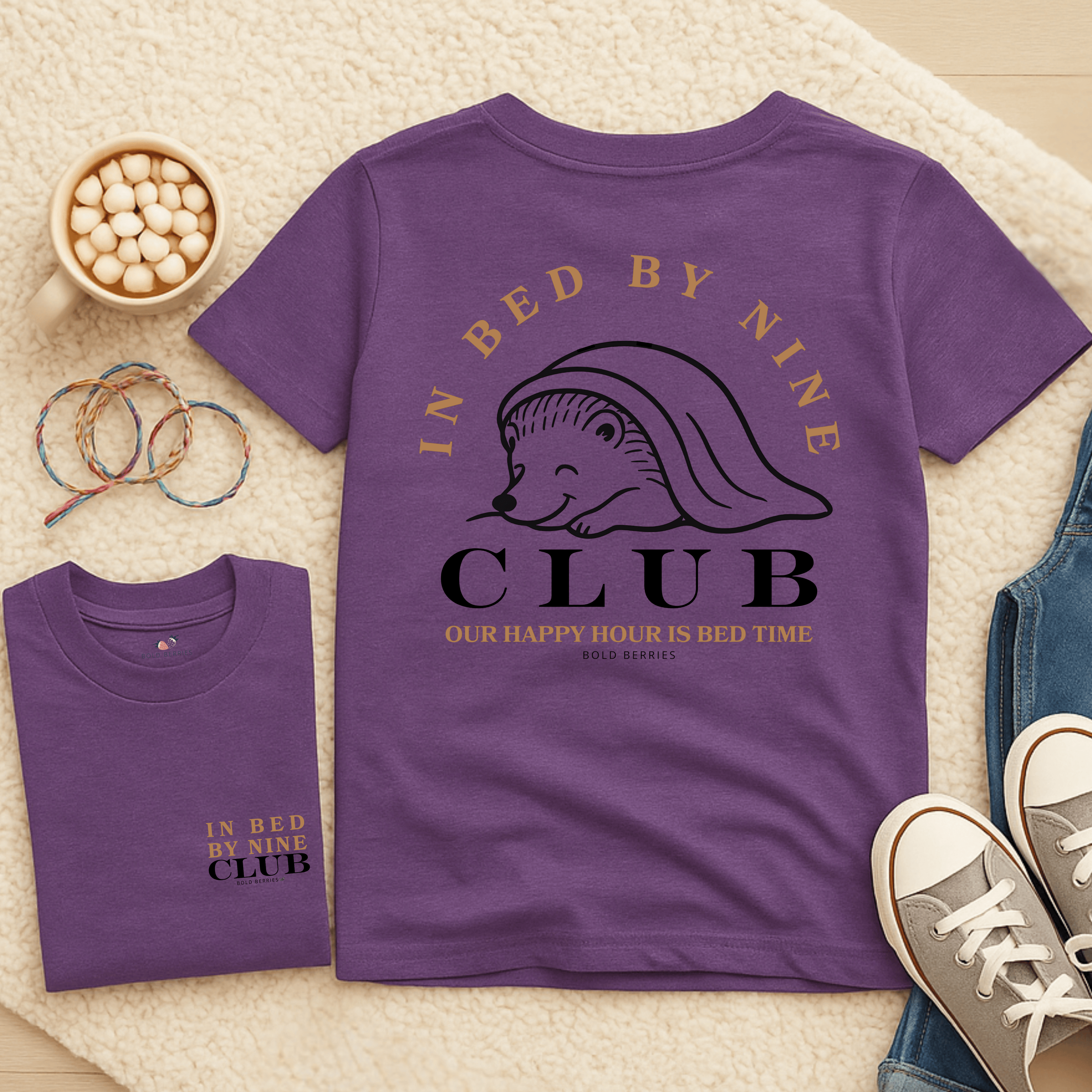 In Bed By Nine Club - Kids T-shirt