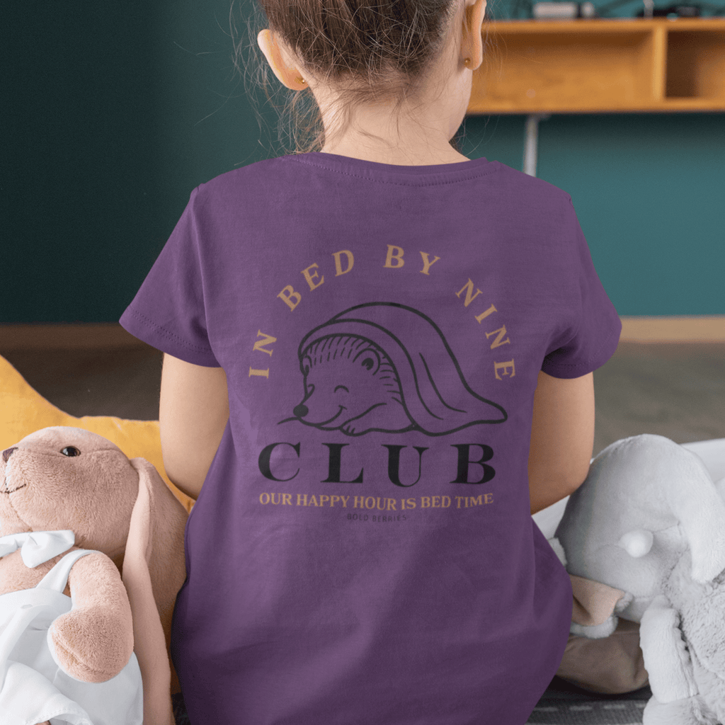 In Bed By Nine Club - Kids T-shirt