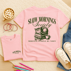Slow Mornings Society - Kids T-shirt