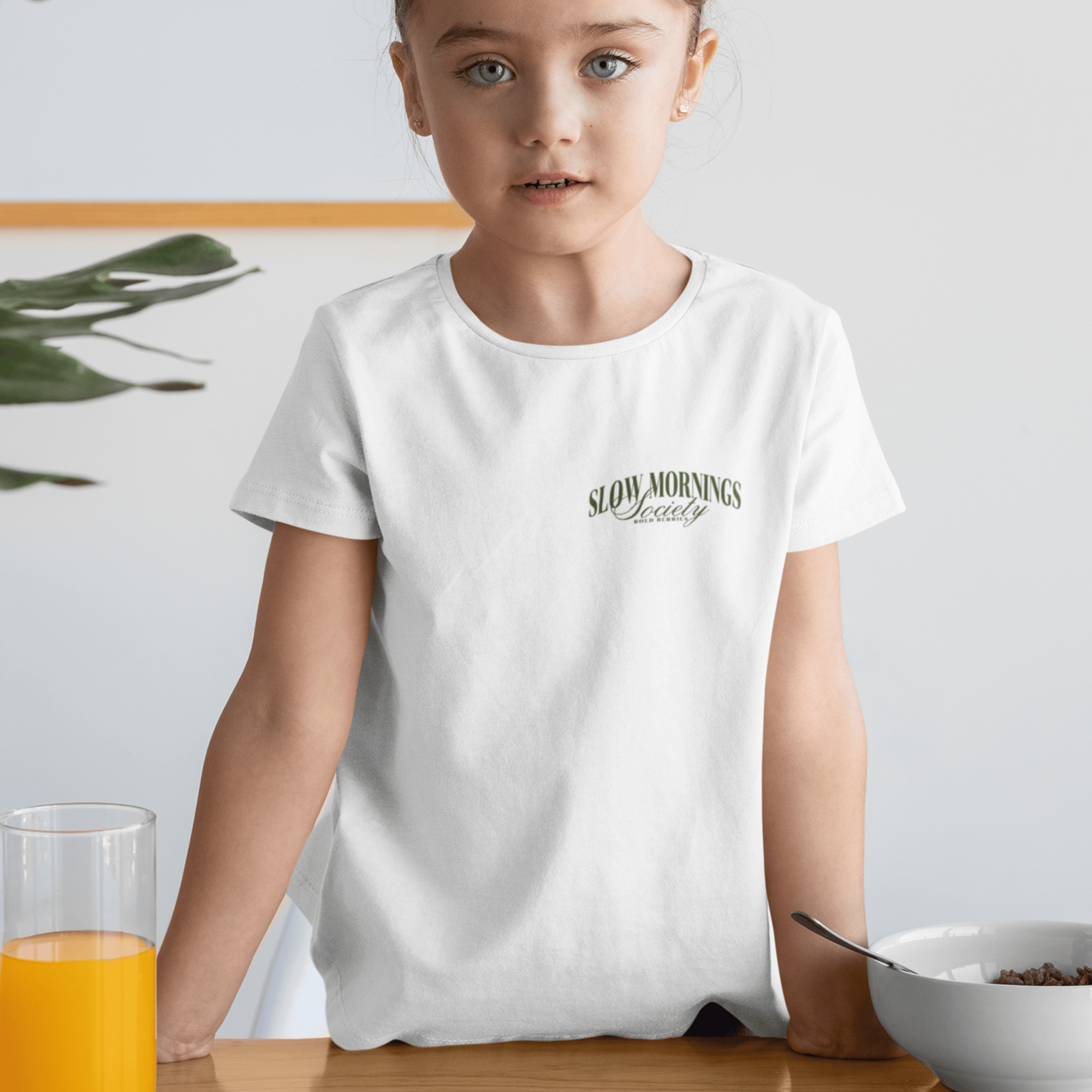 Slow Mornings Society - Kids T-shirt