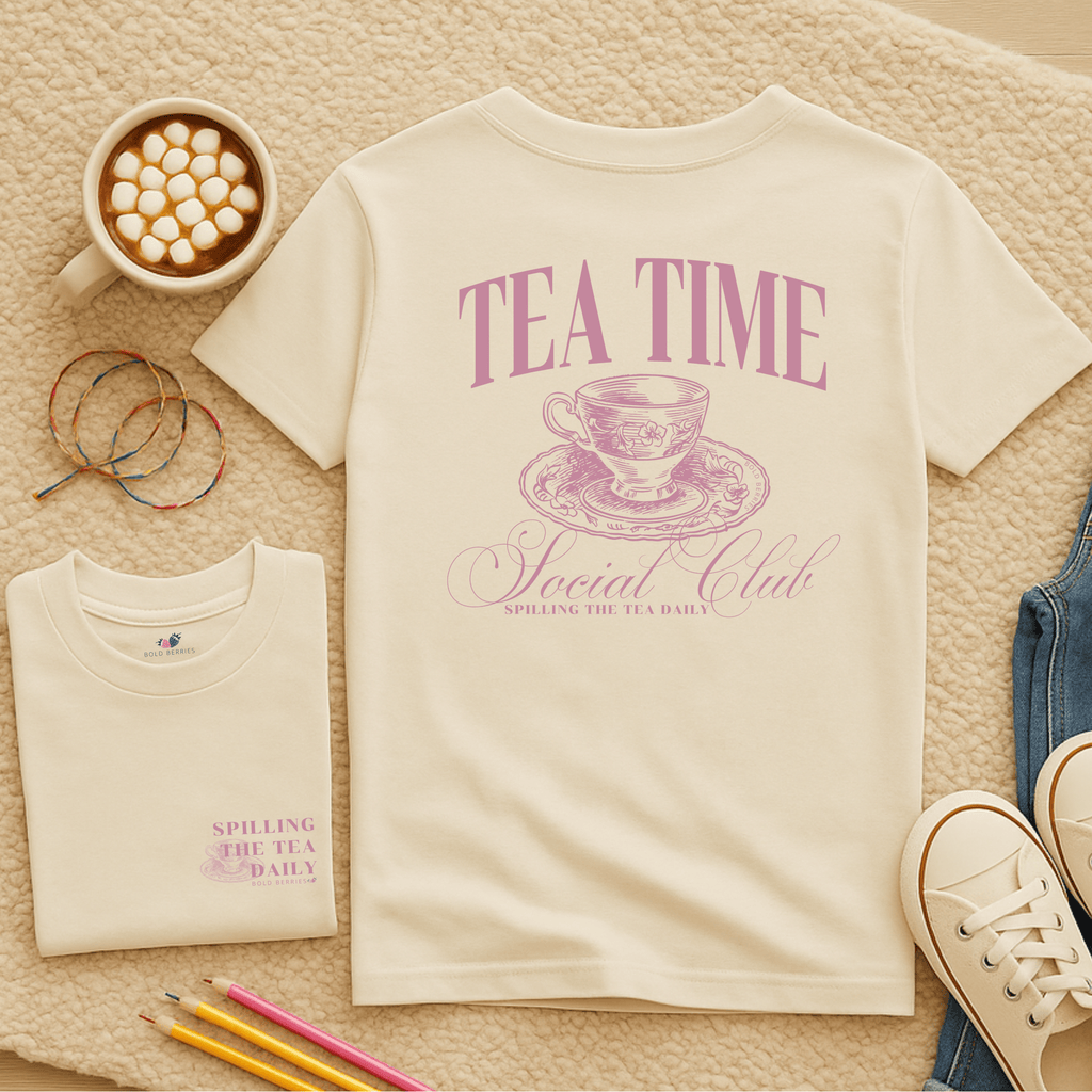 Tea Time Social Club - Kids T-shirt