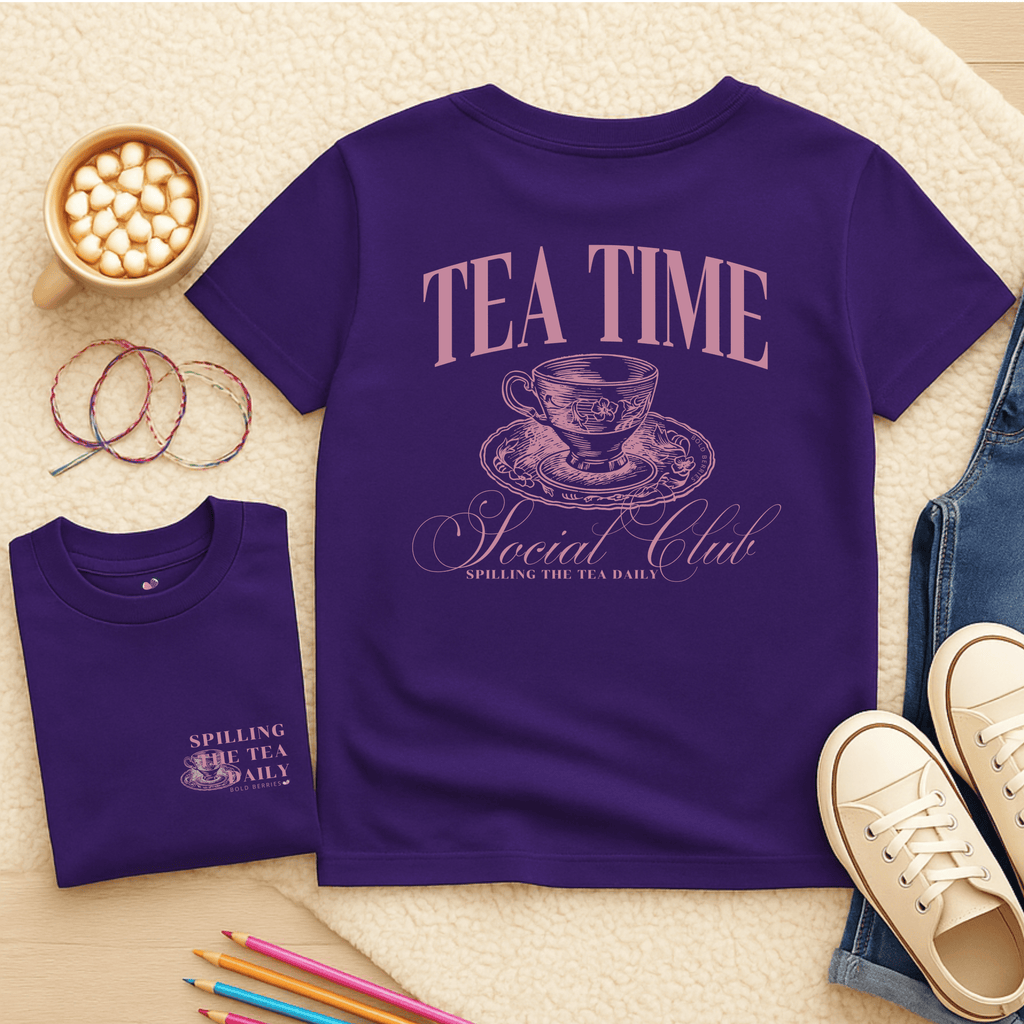 Tea Time Social Club - Kids T-shirt