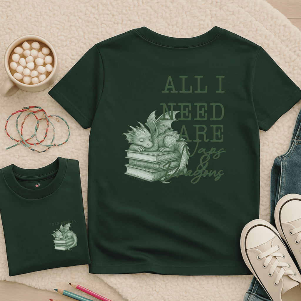 All I Need Are Naps & Dragons - Kids T-shirt