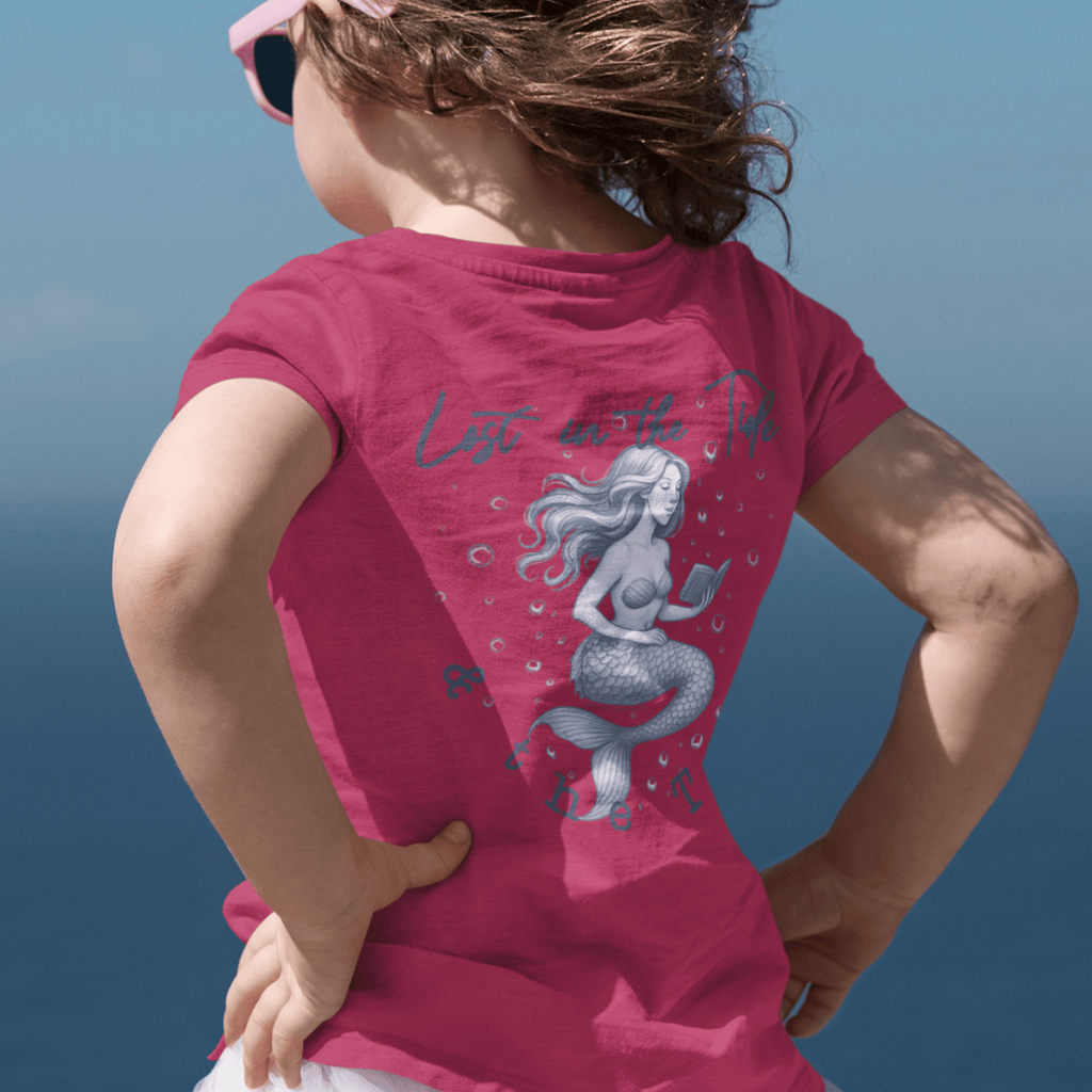Lost in the Tide & the Text - Kids T-shirt