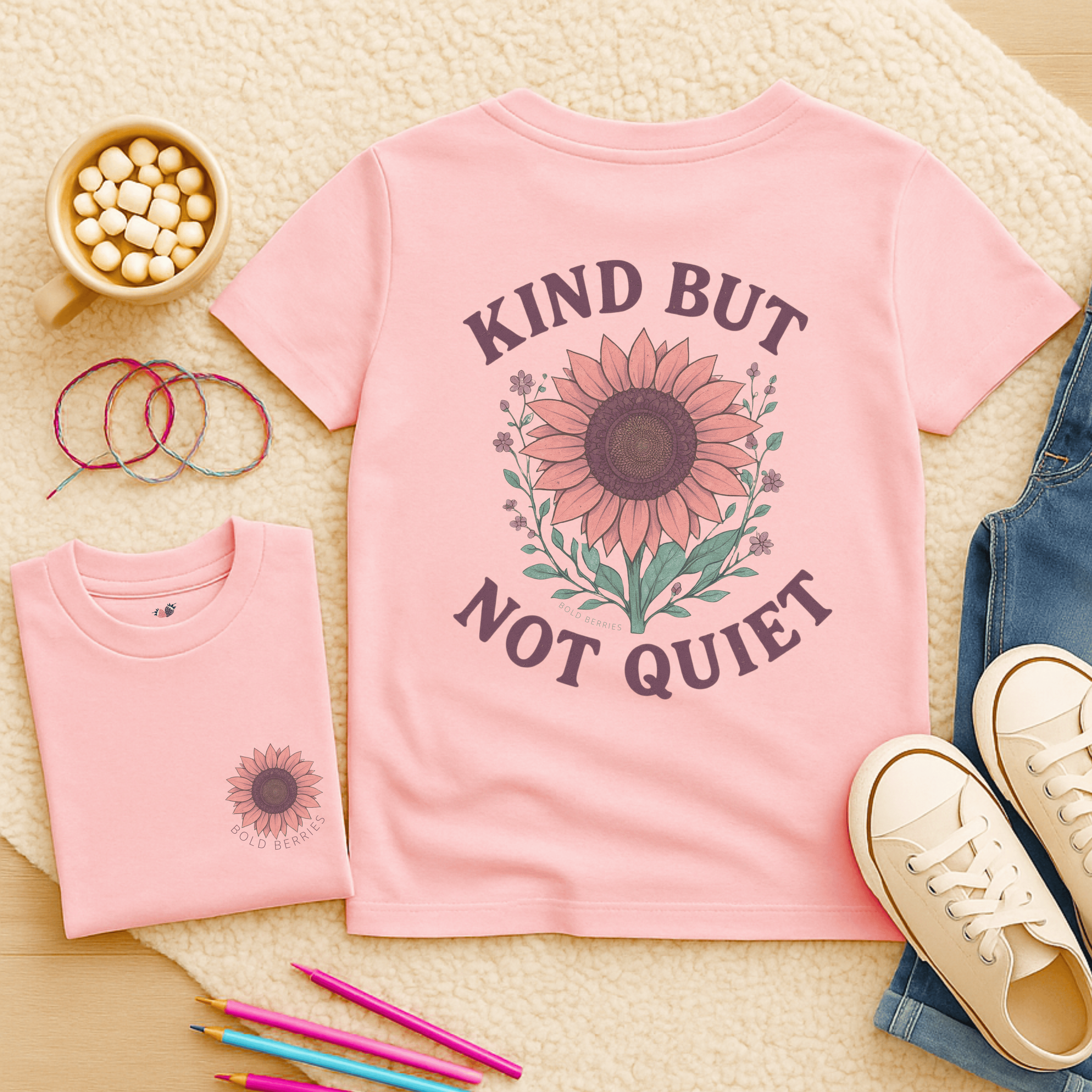 Kind but Not Quiet - Kids T-shirt