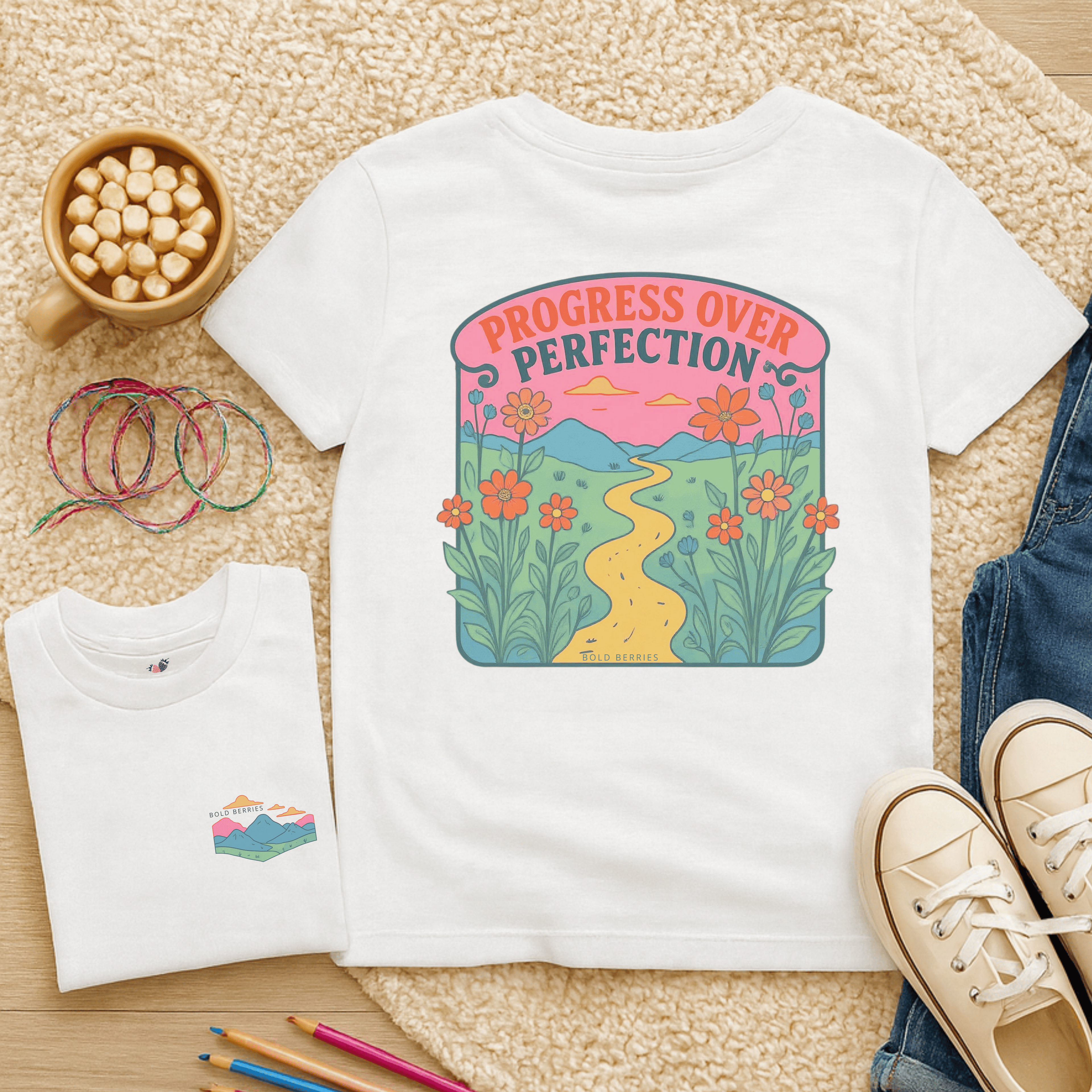 Progress over Perfection - Kids T-shirt