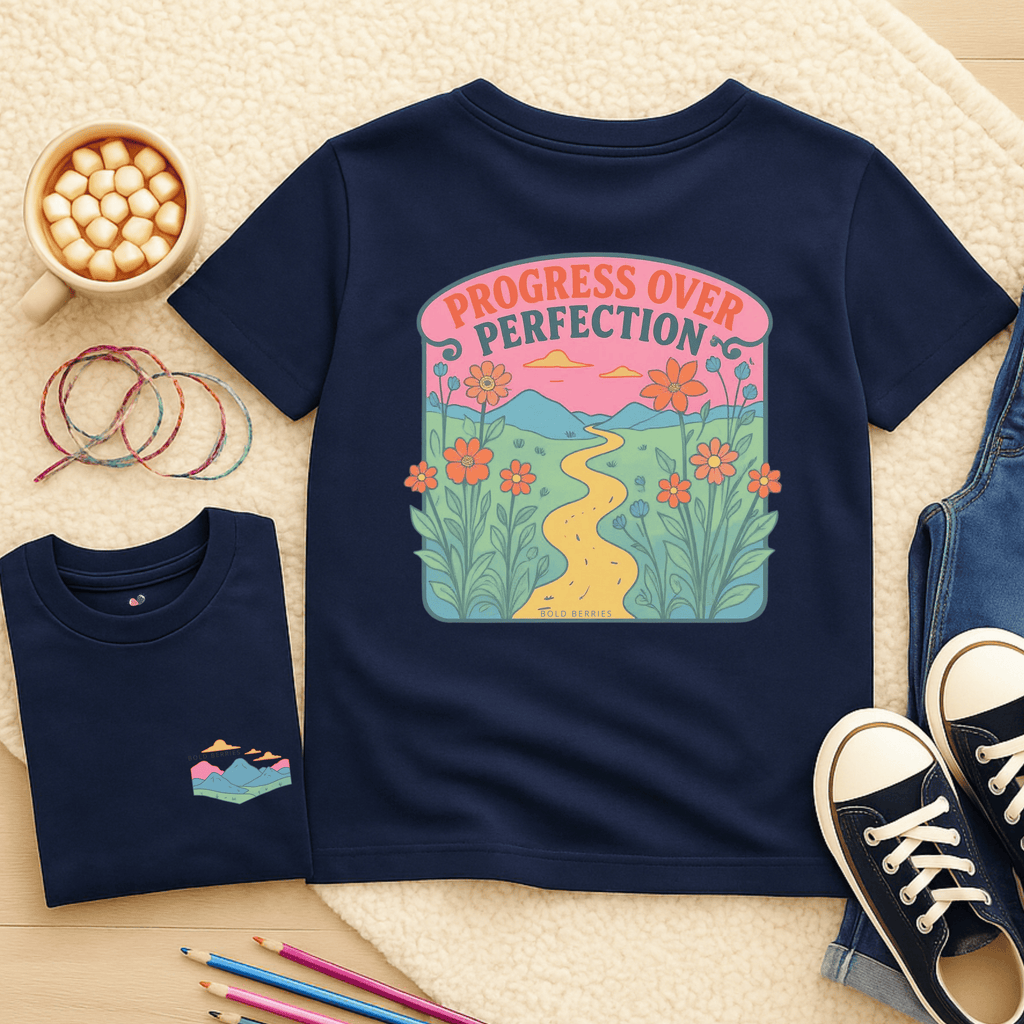 Progress over Perfection - Kids T-shirt