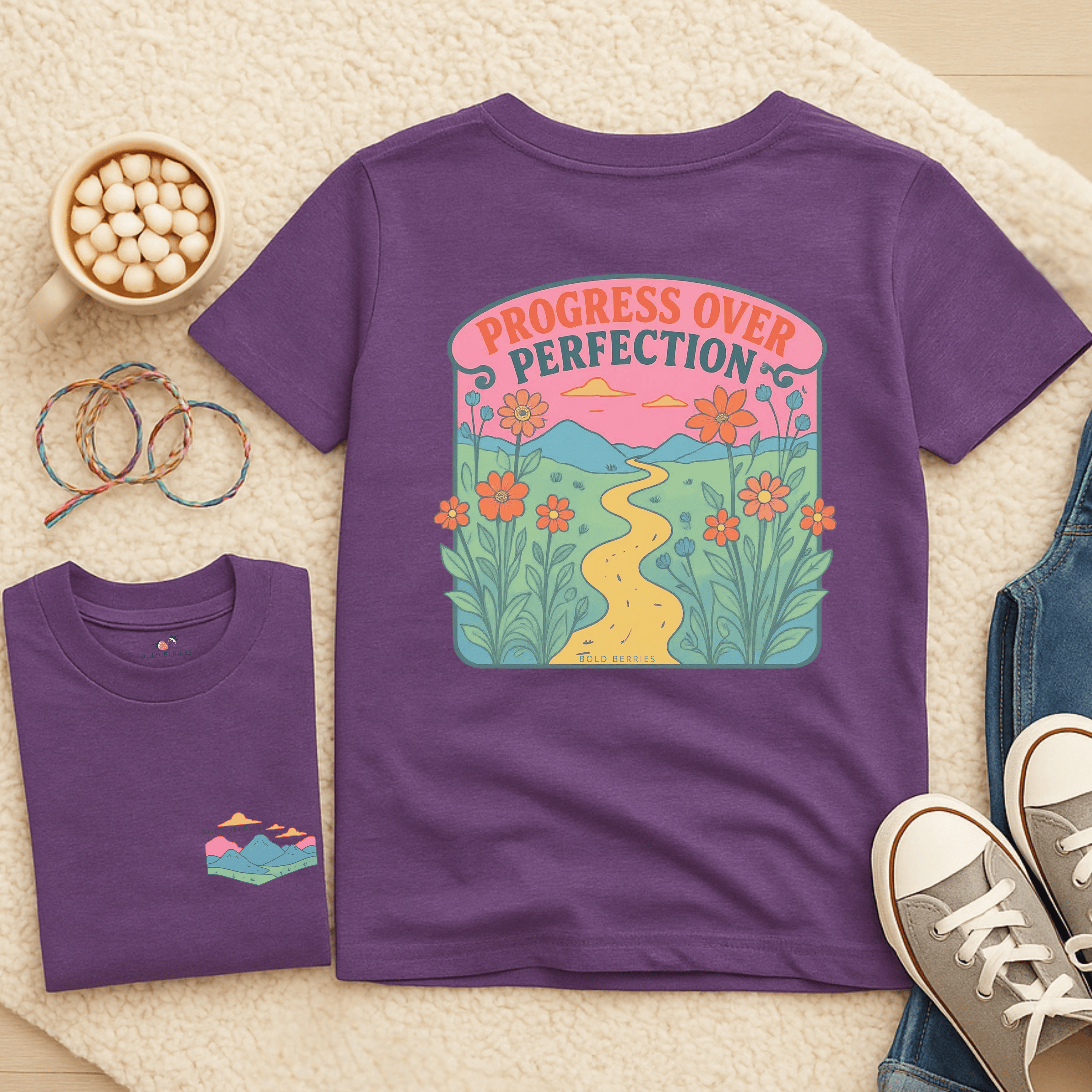 Progress over Perfection - Kids T-shirt