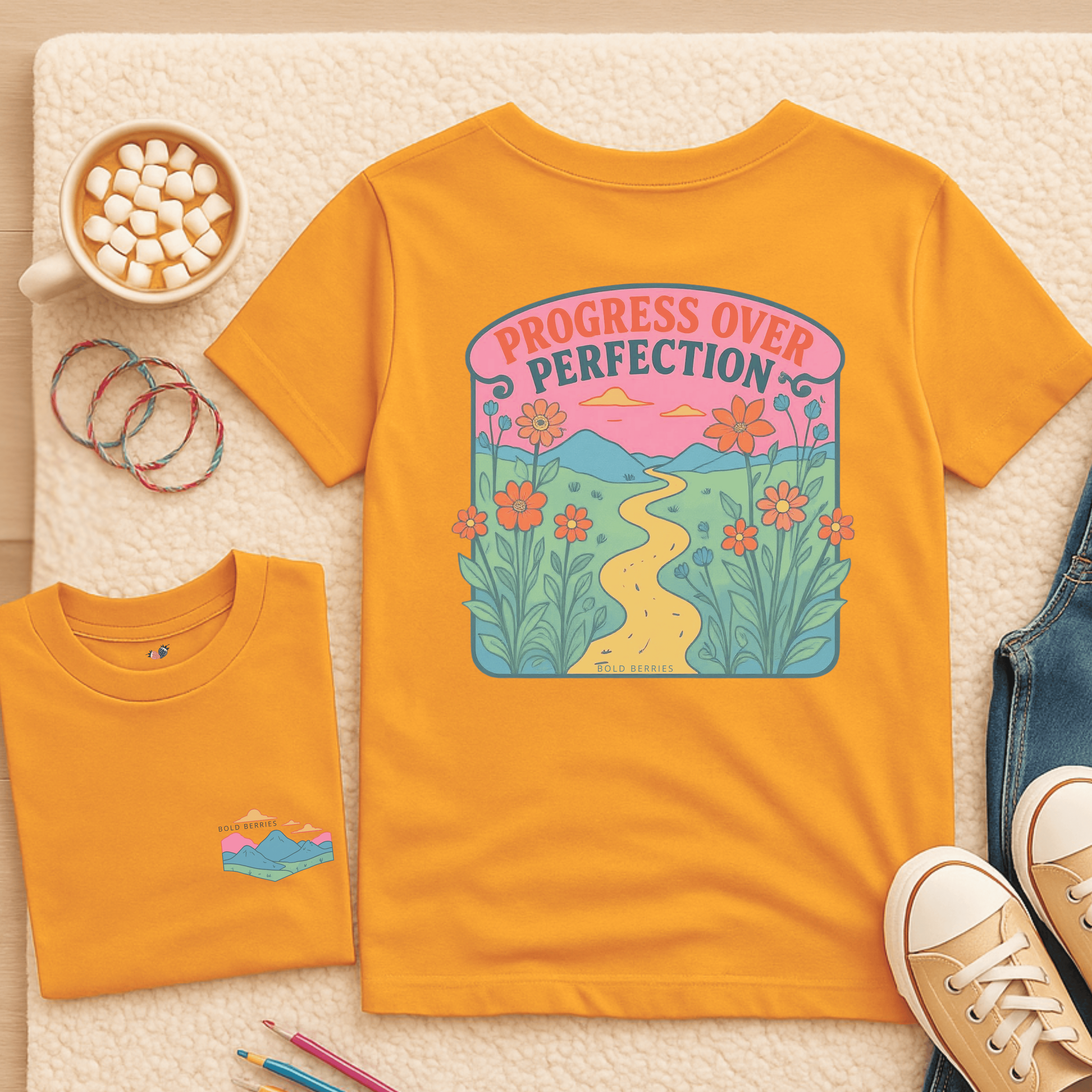 Progress over Perfection - Kids T-shirt