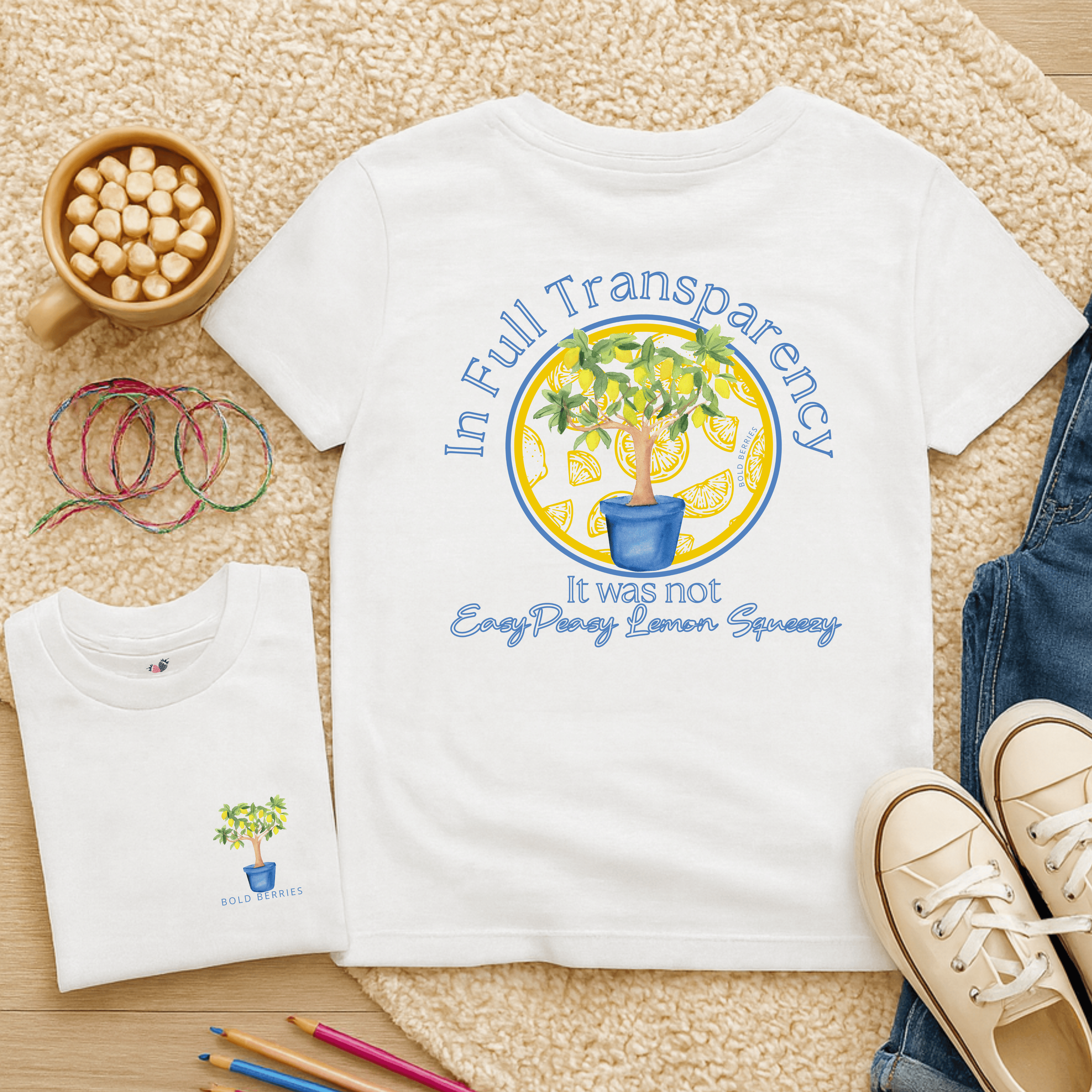 In Full Transparency, It was Not Easy Peasy Lemon Squeezy - Kids T-shirt