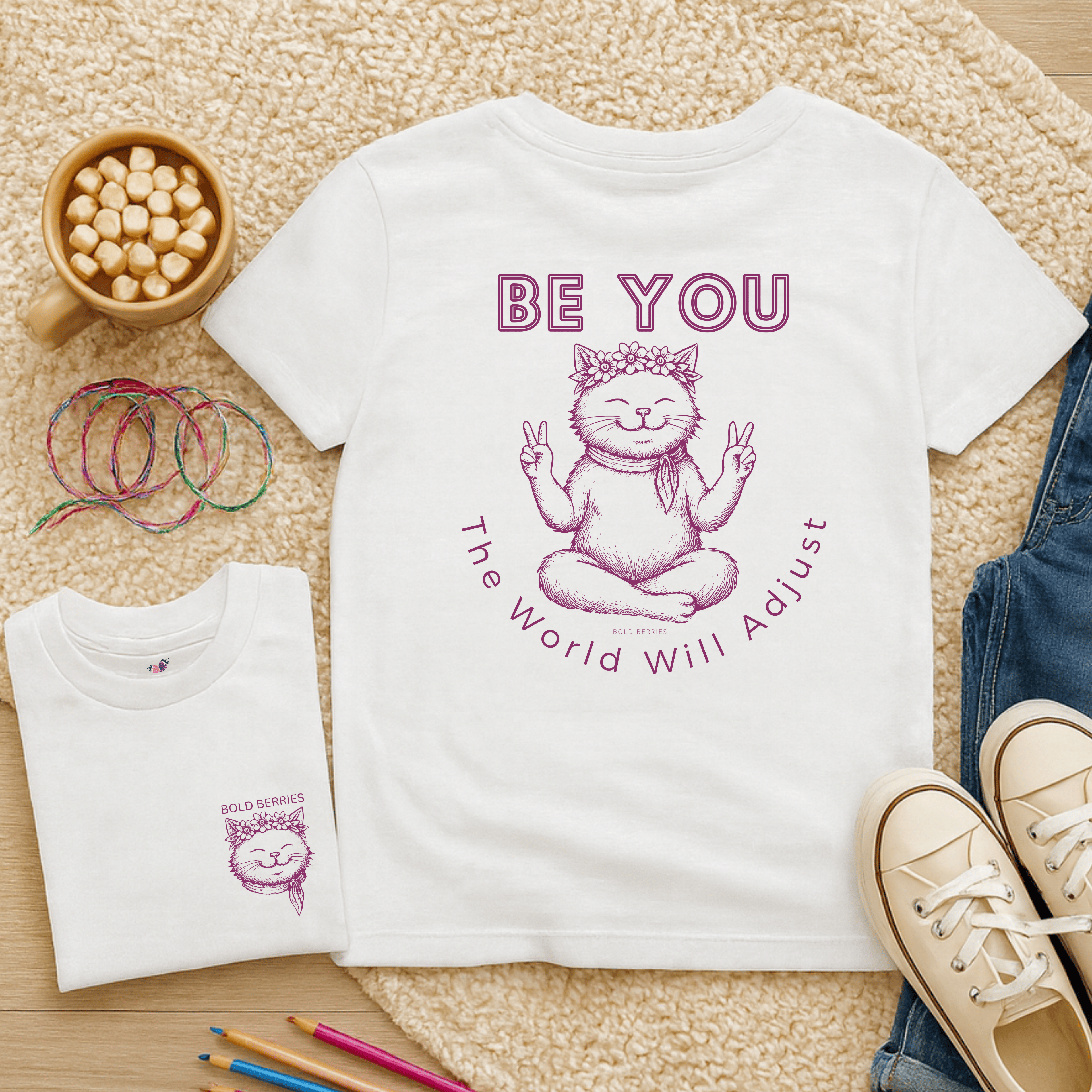 Be You: The World Will Adjust - Kids T-shirt