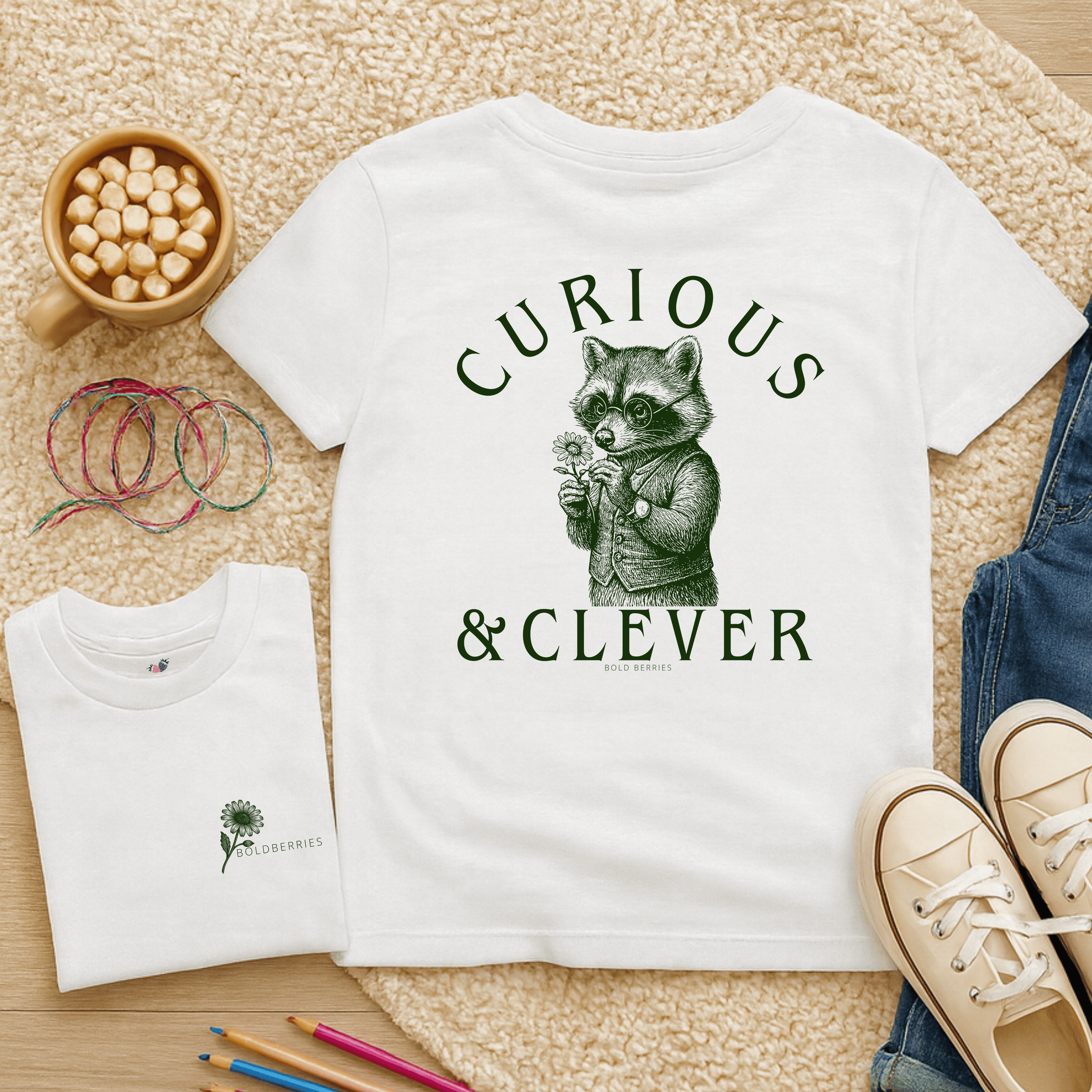 Curious & Clever - Kids T-shirt