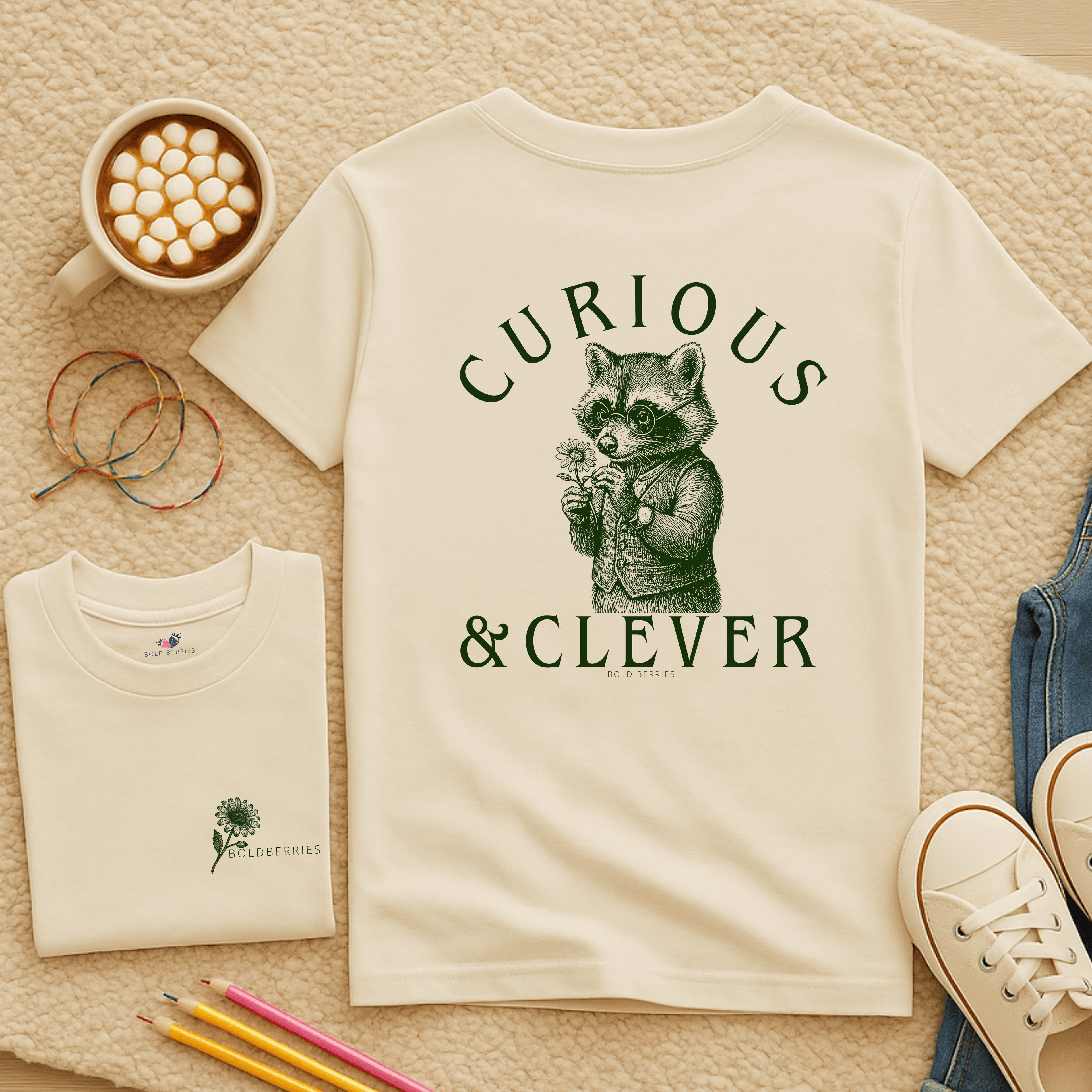Curious & Clever - Kids T-shirt