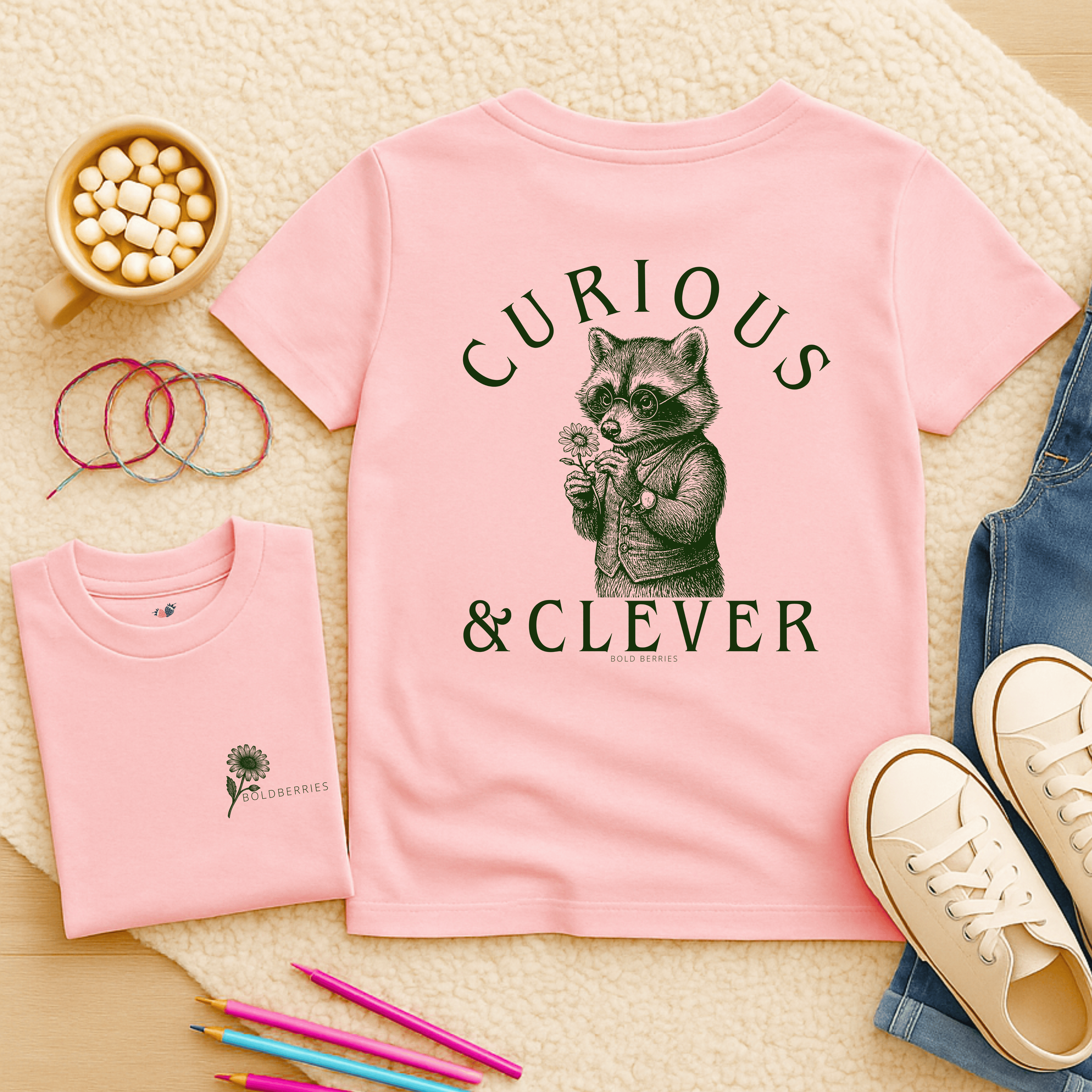 Curious & Clever - Kids T-shirt