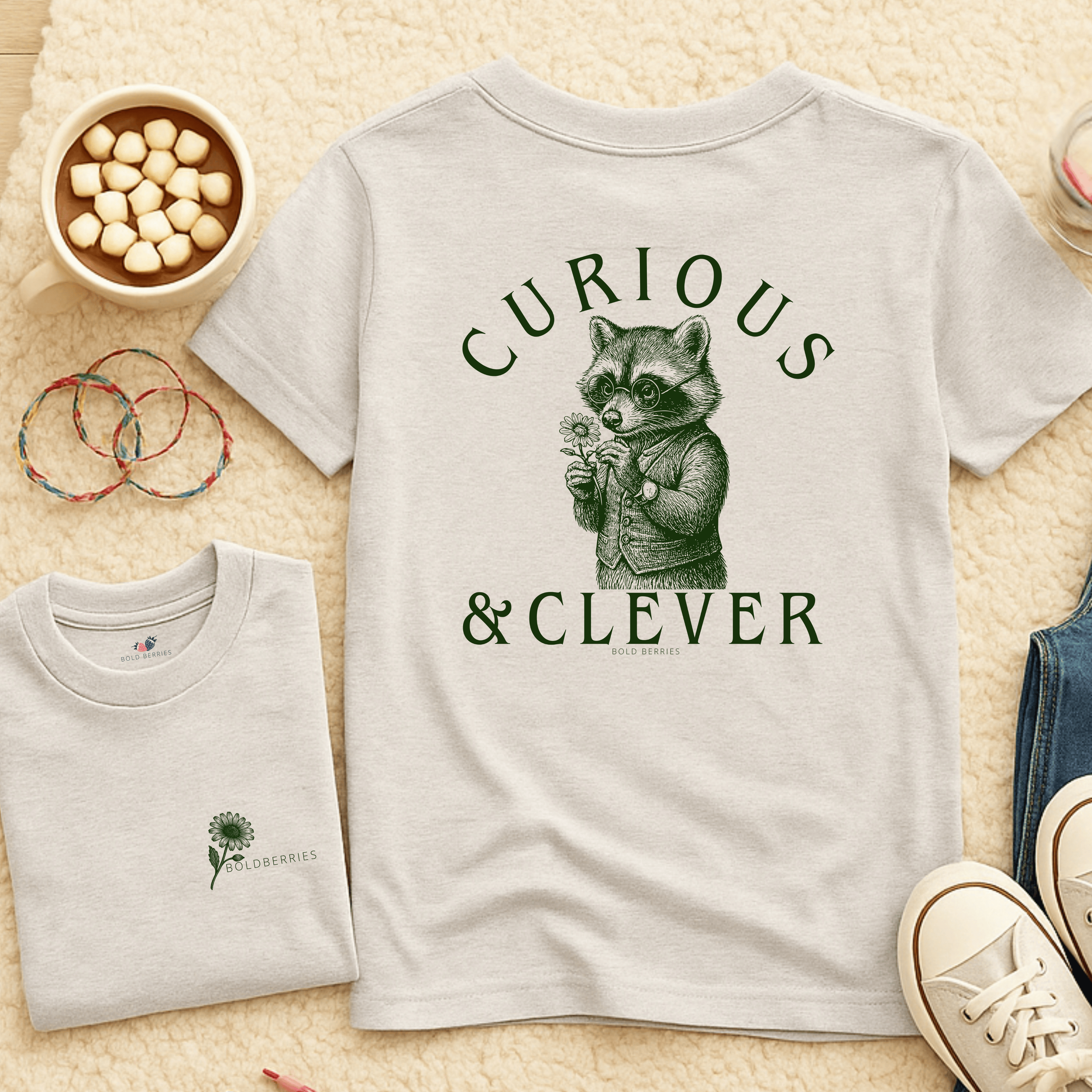Curious & Clever - Kids T-shirt