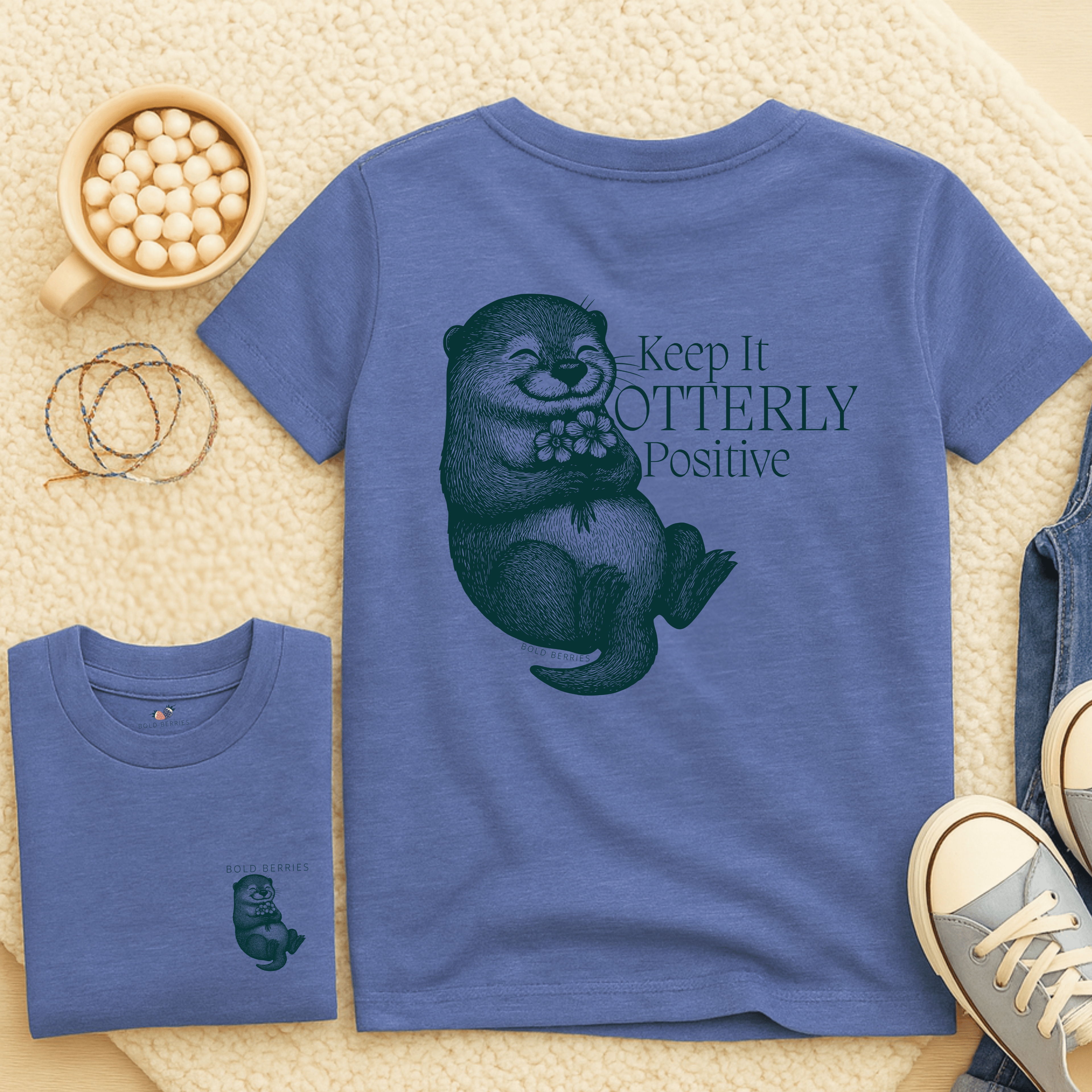 Keep It Otterly Positive - Kids T-shirt