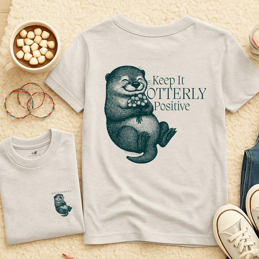 Keep It Otterly Positive - Kids T-shirt