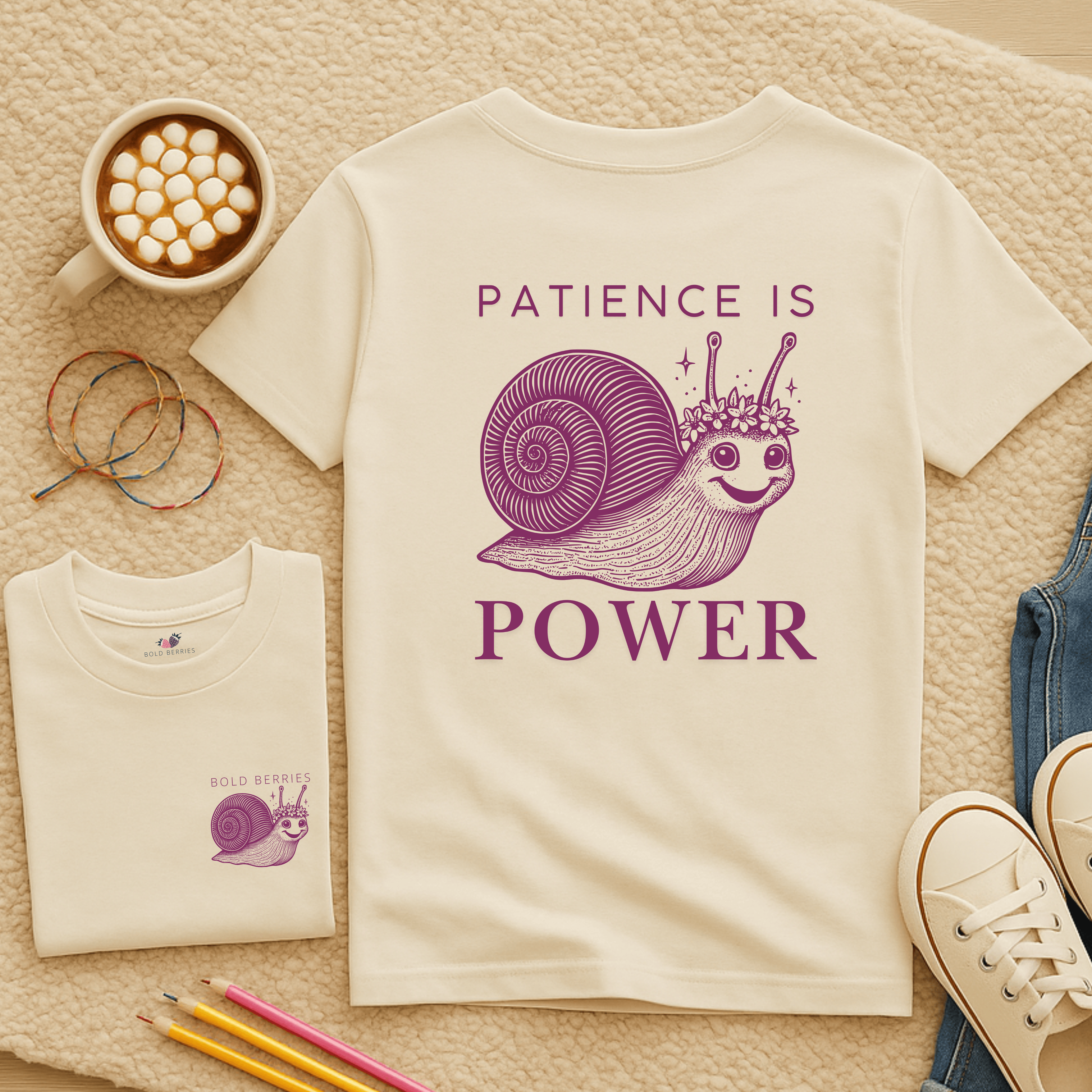Patience is Power - Kids T-shirt