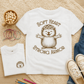 Soft Heart Strong Armor- Kids T-shirt