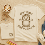 Soft Heart Strong Armor- Kids T-shirt