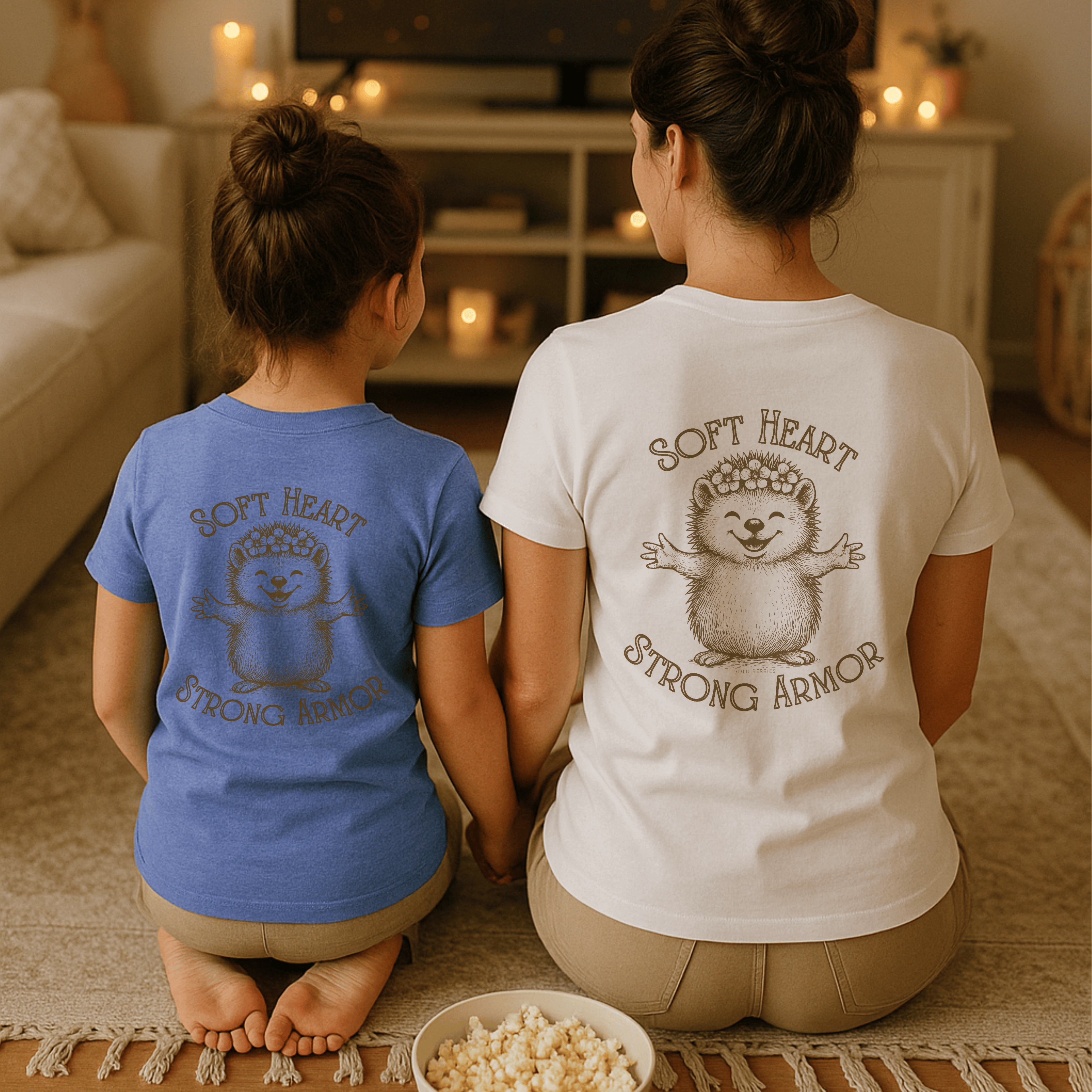 Soft Heart Strong Armor- Kids T-shirt