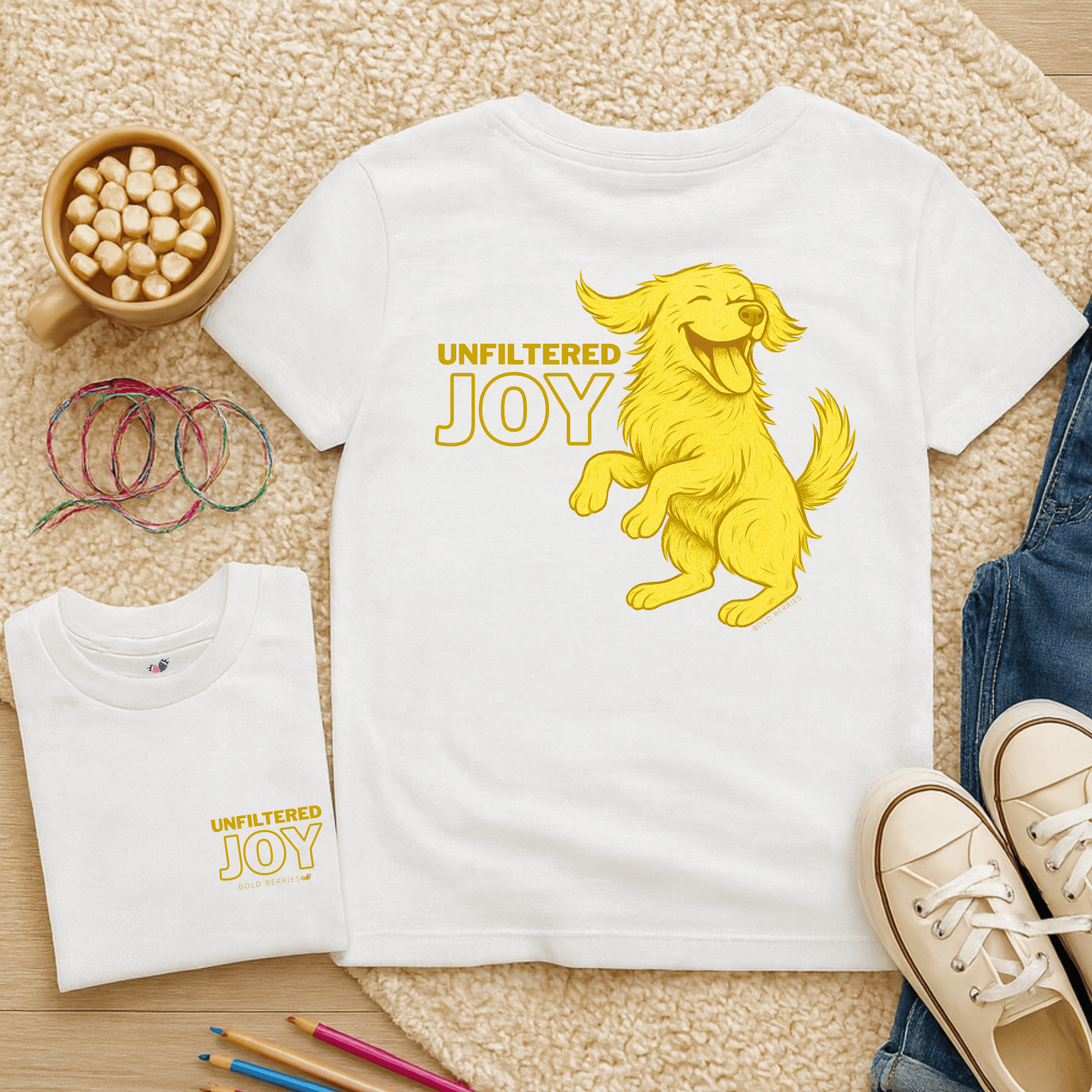 Unfiltered Joy - Kids T-shirt