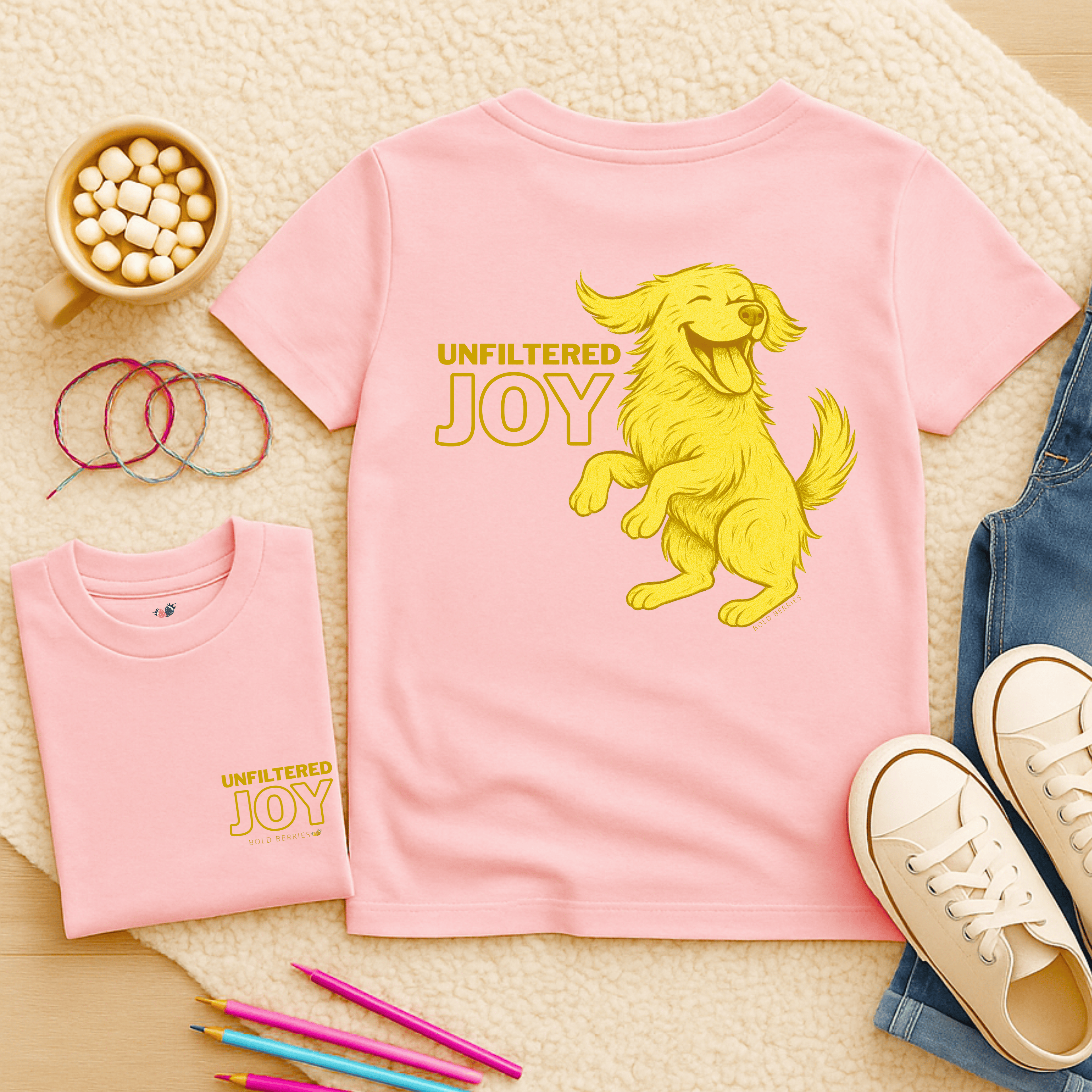 Unfiltered Joy - Kids T-shirt