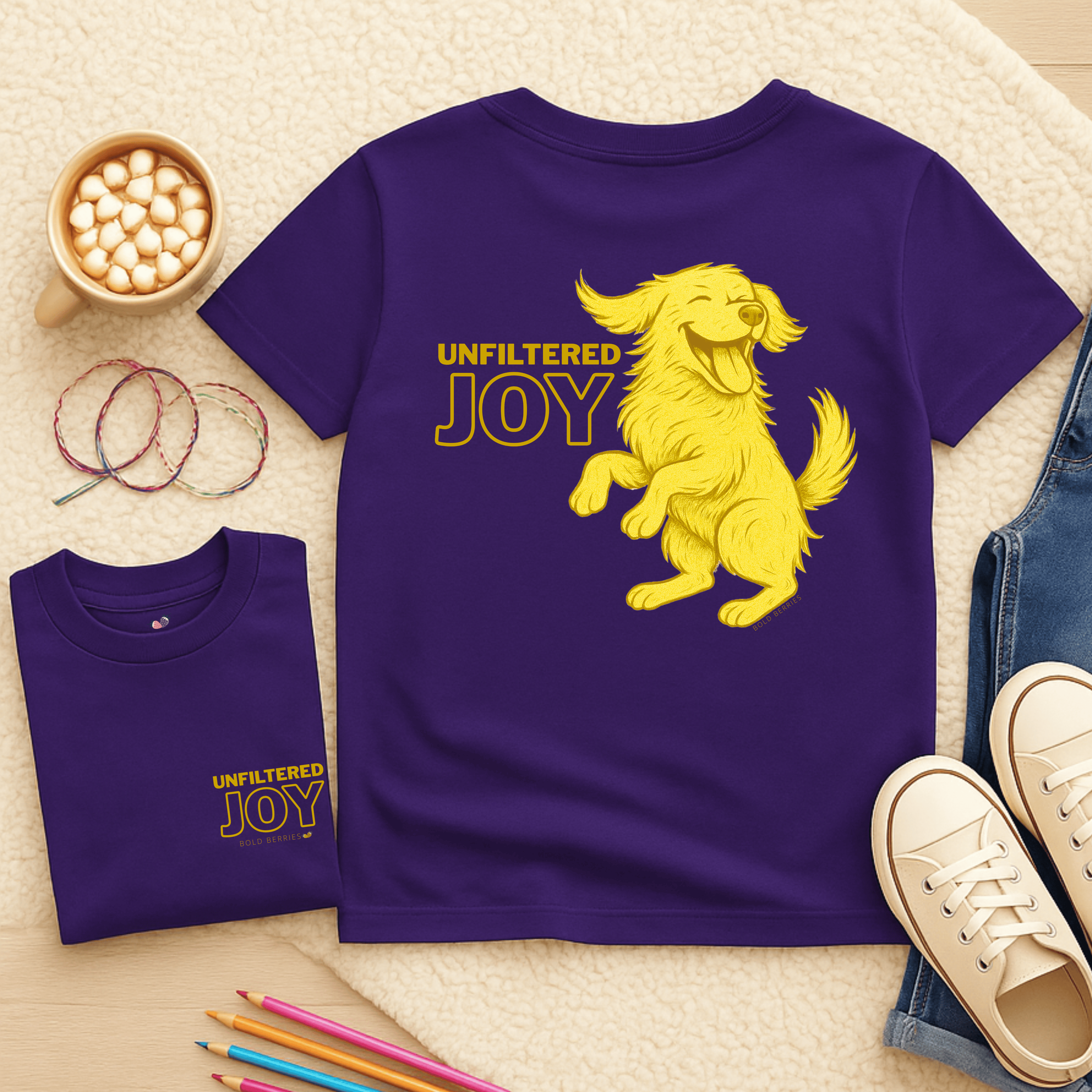 Unfiltered Joy - Kids T-shirt