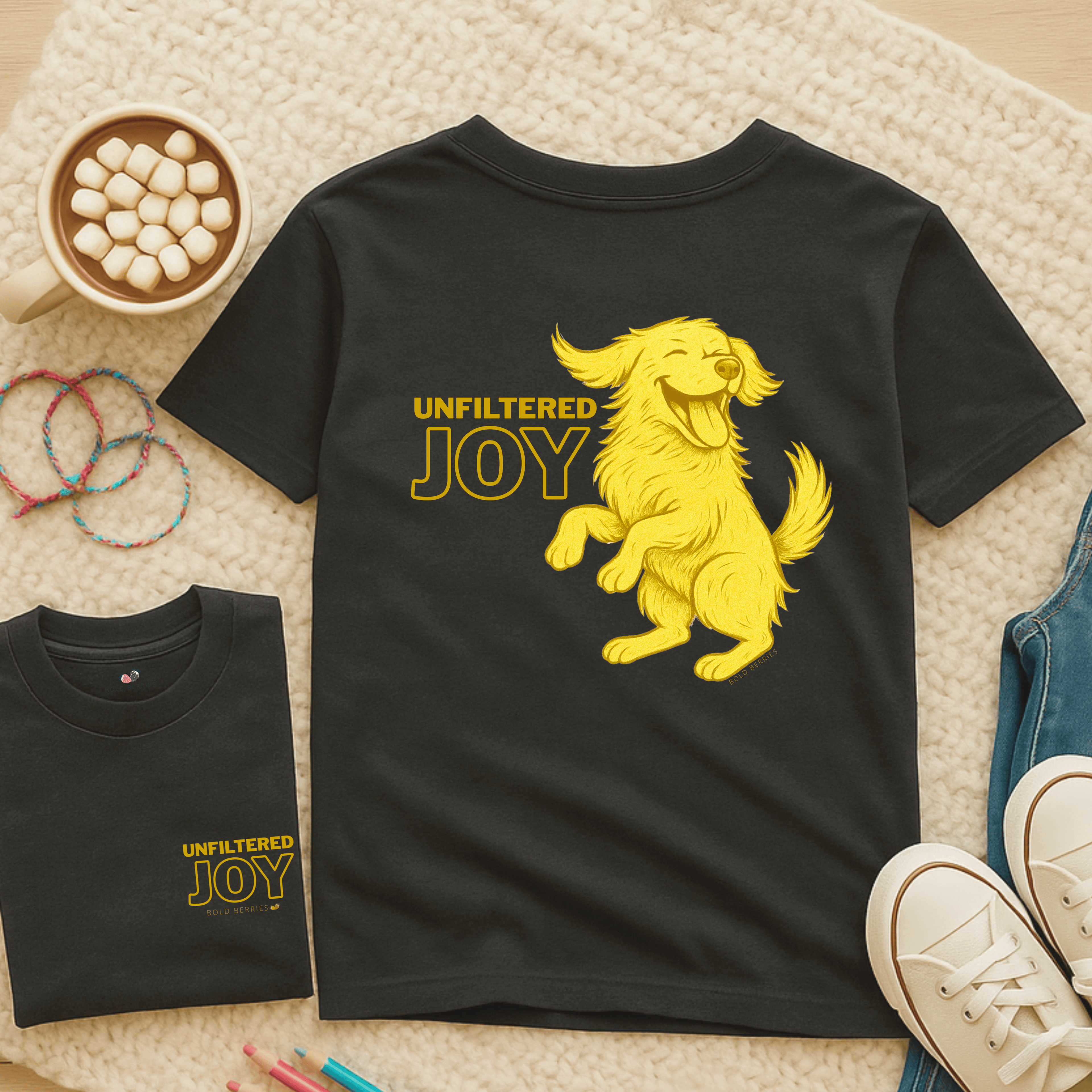 Unfiltered Joy - Kids T-shirt