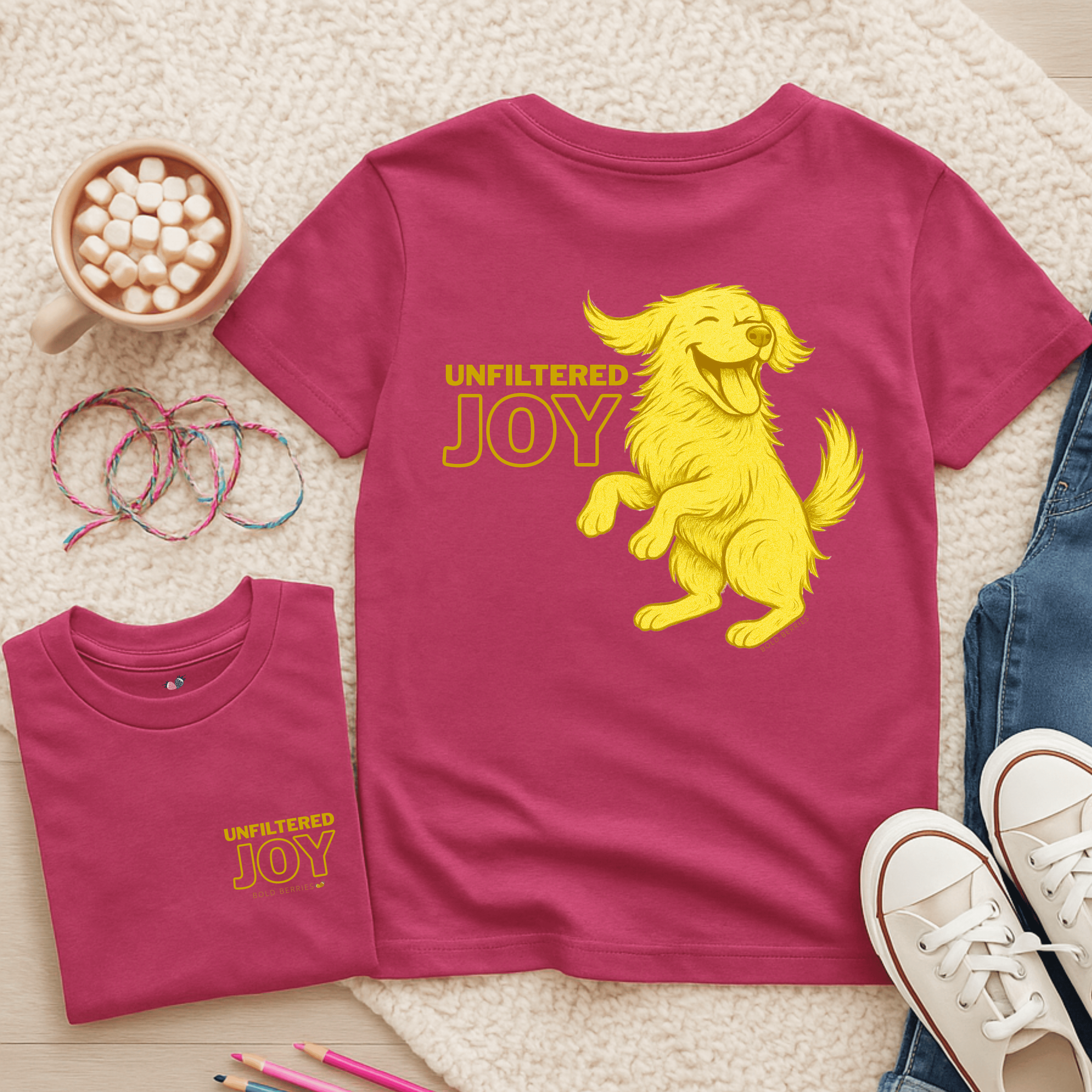 Unfiltered Joy - Kids T-shirt