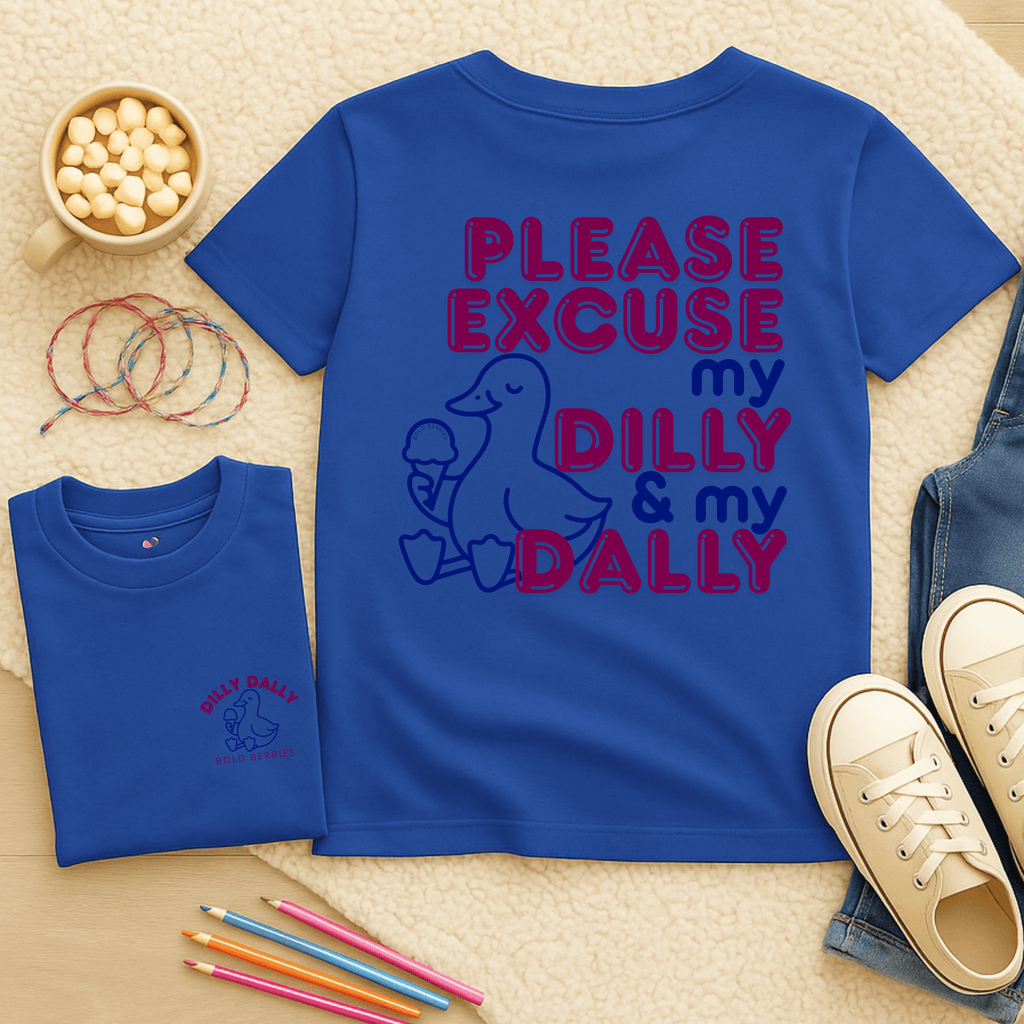 Please Excuse My Dilly & My Dally - Kids T-shirt