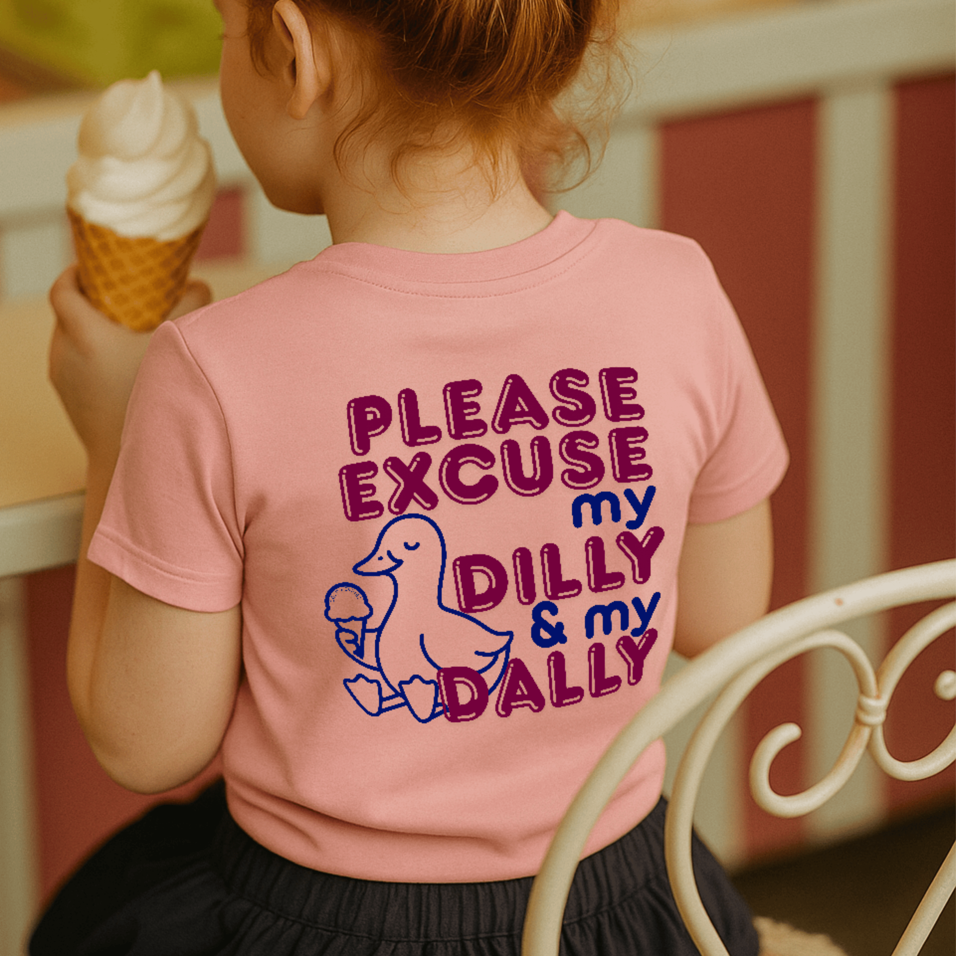Please Excuse My Dilly & My Dally - Kids T-shirt