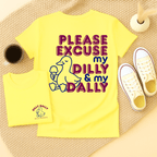 Please Excuse My Dilly & My Dally - Adult T-Shirt