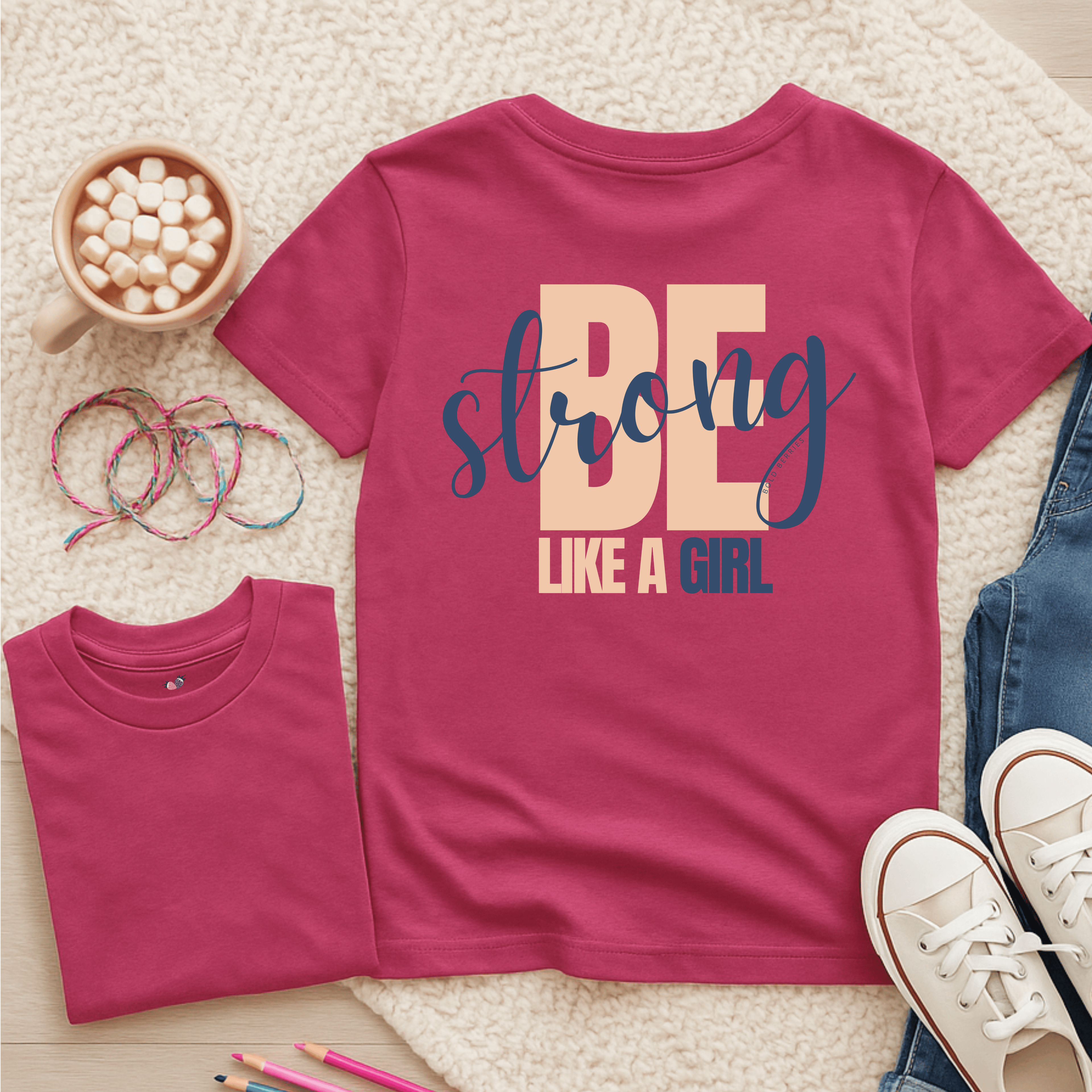 Be Strong Like a Girl - Kids T-shirt